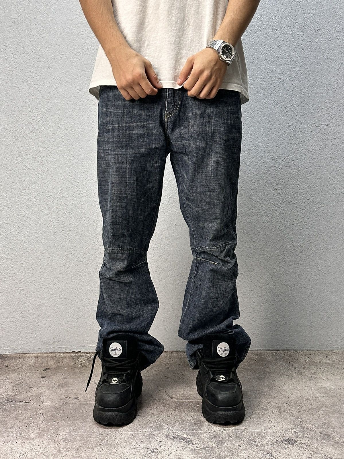 GOA G-Star Raw Blue Distressed Denim Pants Size 34 Size US 34 / EU 50 - 3 Thumbnail