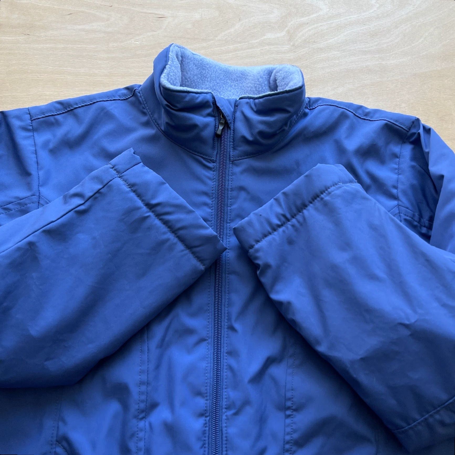 Patagonia Patagonia Synchilla Jacket Women's Small Blue Full Zip Shelled Bomber Outerwear Size S / US 4 / IT 40 - 4 Thumbnail