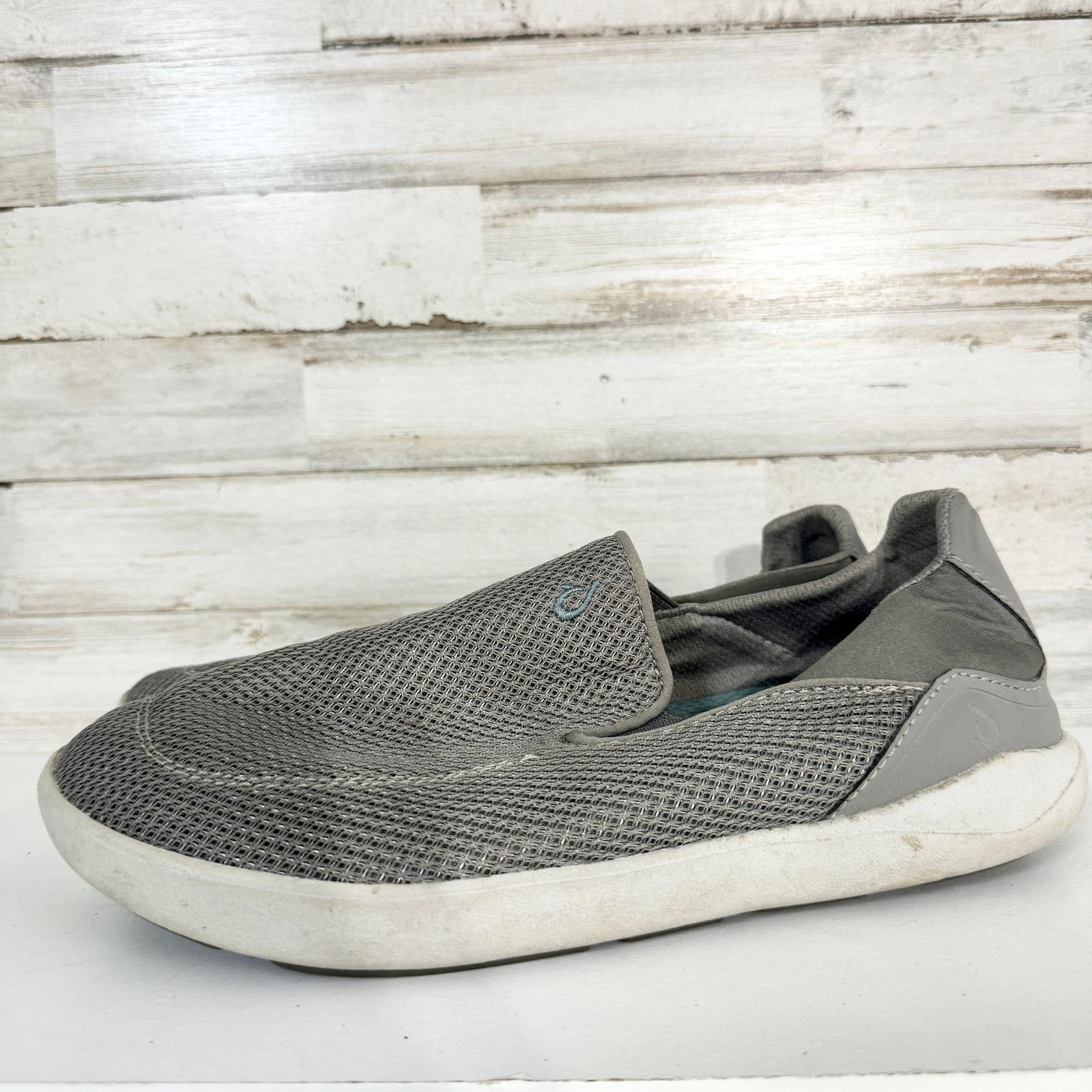 Olukai Olukai Men's Nohea Pae Slip On Shoes Fog Gray Size 8 Size US 8 / EU 41 - 4 Thumbnail