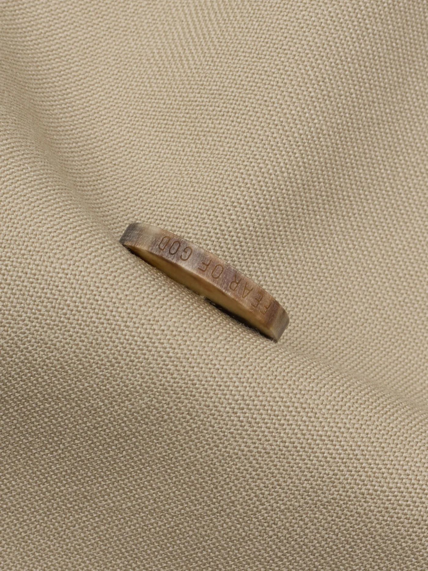 Fear of God FEAR OF GOD Eternal Beige Wool Double Breasted Jacket Size 40R - 6 Thumbnail