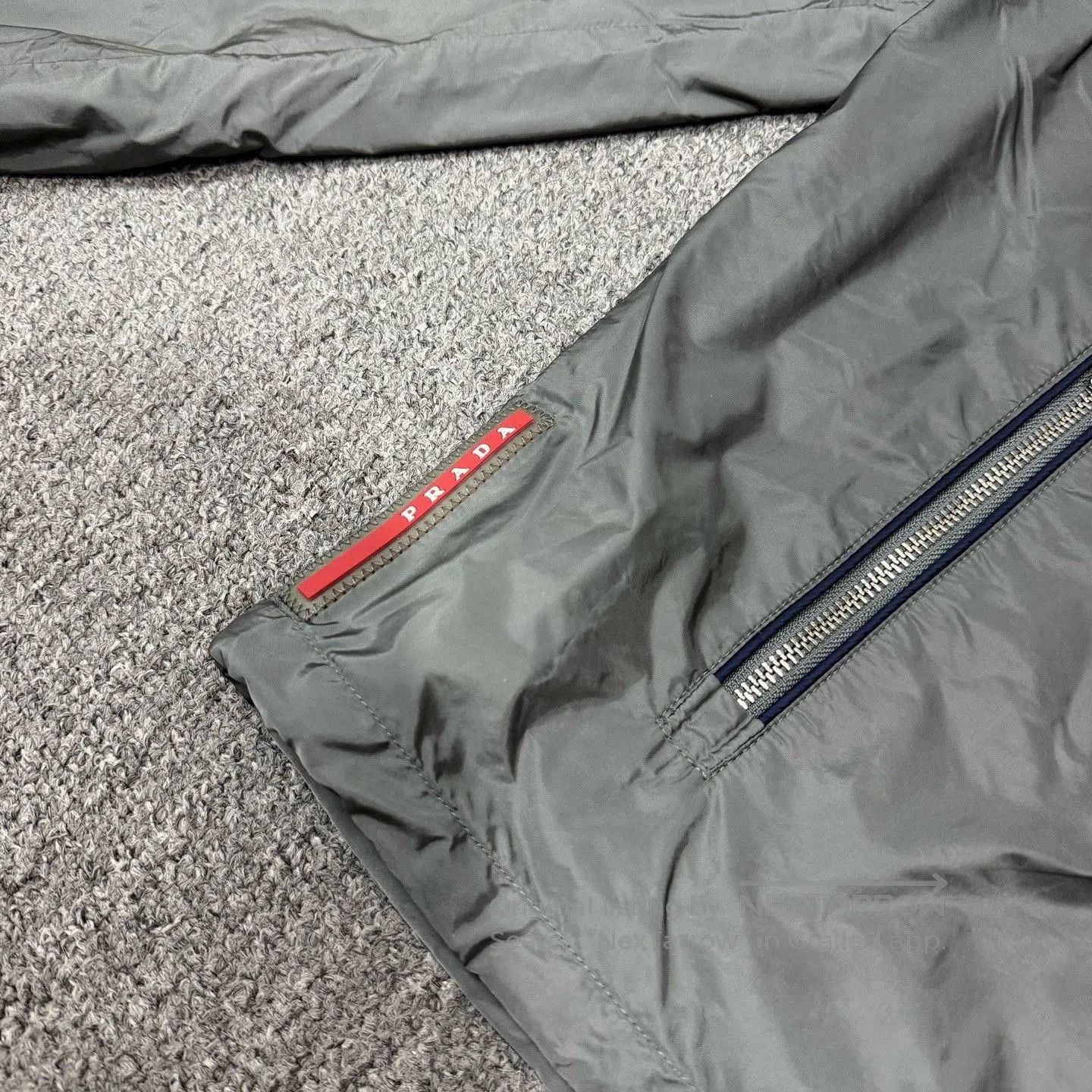 Prada Prada Gray Hidden Hood Zipper Jacket. Size US L / EU 52-54 / 3 - 3 Thumbnail