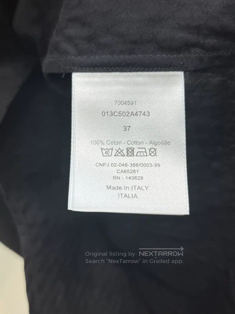 Dior Dior Size37 Dark flower logo shirt Size US XXS / EU 40 - 6 Thumbnail