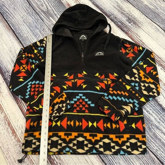 Other Massive Outdoor Geometric Multicolor Print Fleece Black Hood Size US S / EU 44-46 / 1 - 8 Thumbnail