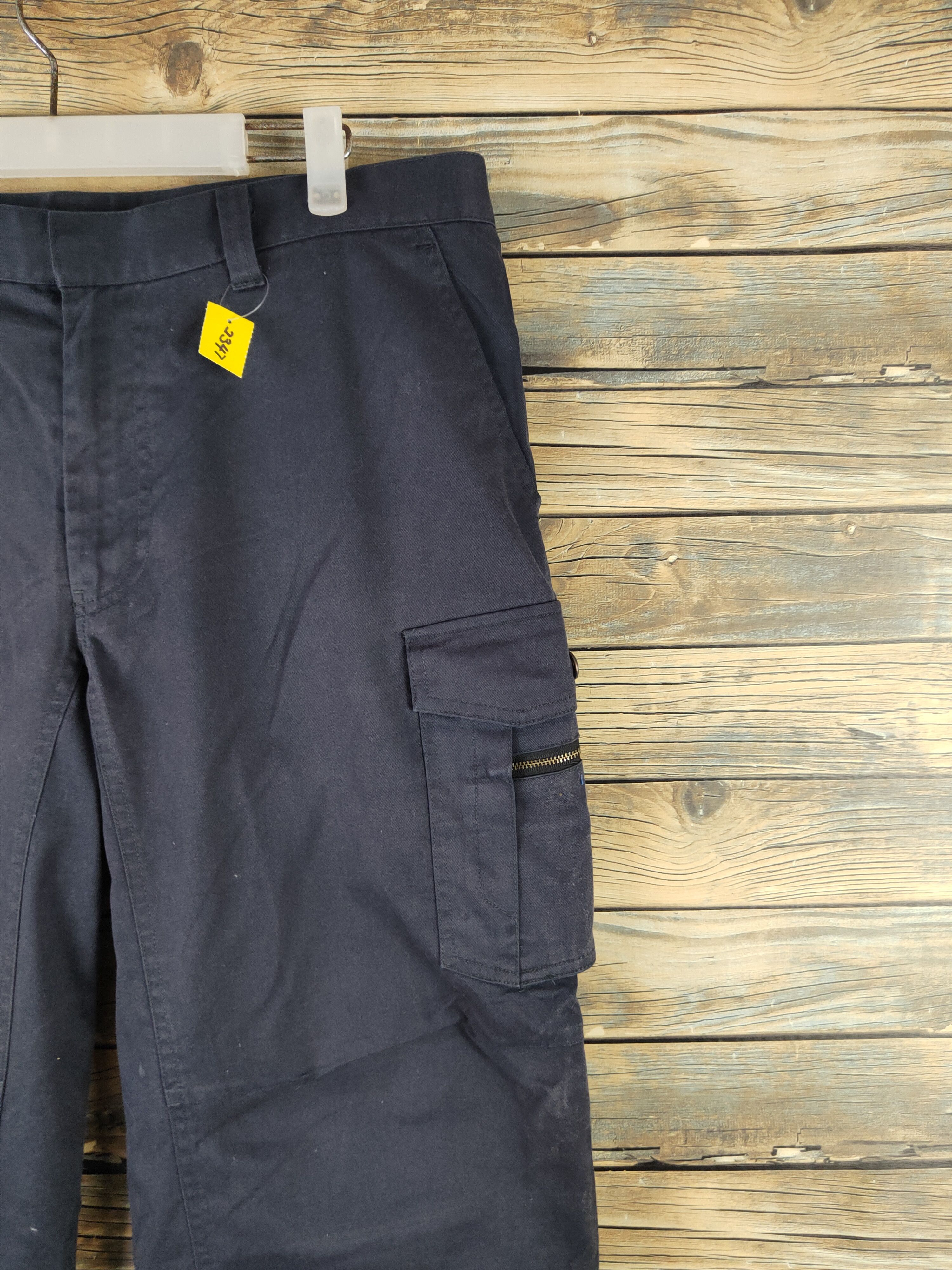 Japanese Brand DL Double X Action Navy Multipocket Cargo Pants #2347 Size US 35 - 5 Thumbnail