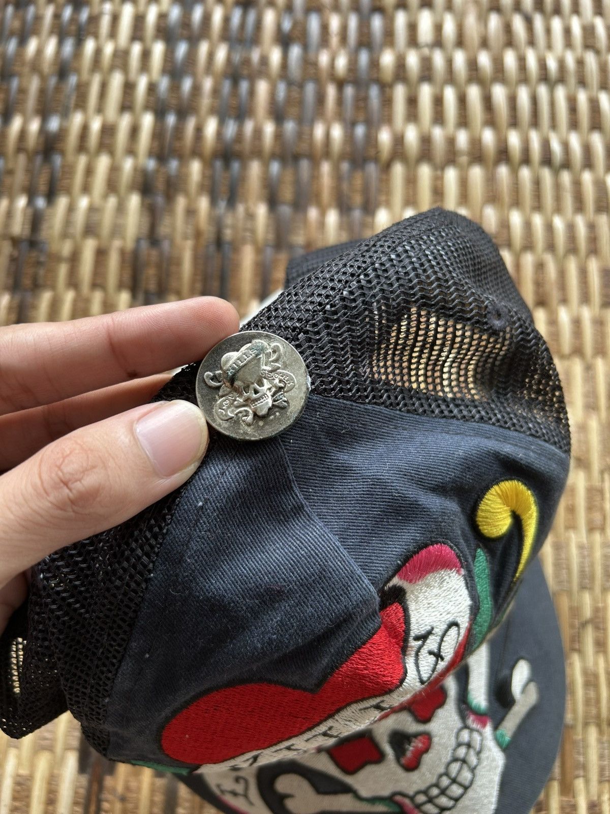 Japanese Brand × Kapital × Vintage Ed Hardy Skull Vintage Hats Rare Size ONE SIZE - 6 Thumbnail