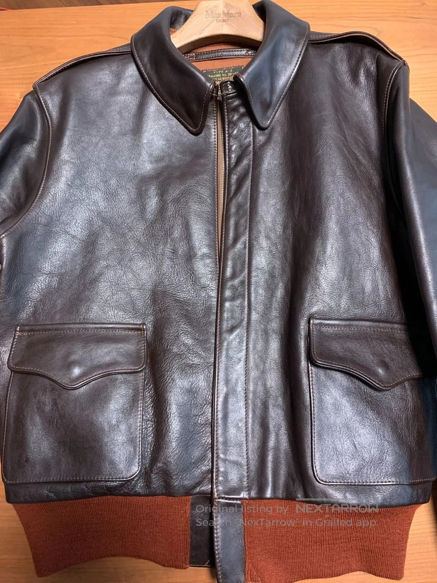Japanese Brand THE FEW 10th Anniv A-2 Horsehide Jacket. Size US XS / EU 42 / 0 - 1 Thumbnail