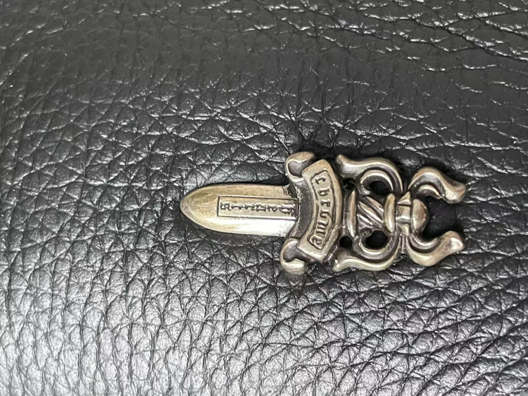 Chrome Hearts Chrome Hearts Silver Dagger Leather Slip-On Sneaker Size US 12 / EU 45 - 5 Thumbnail