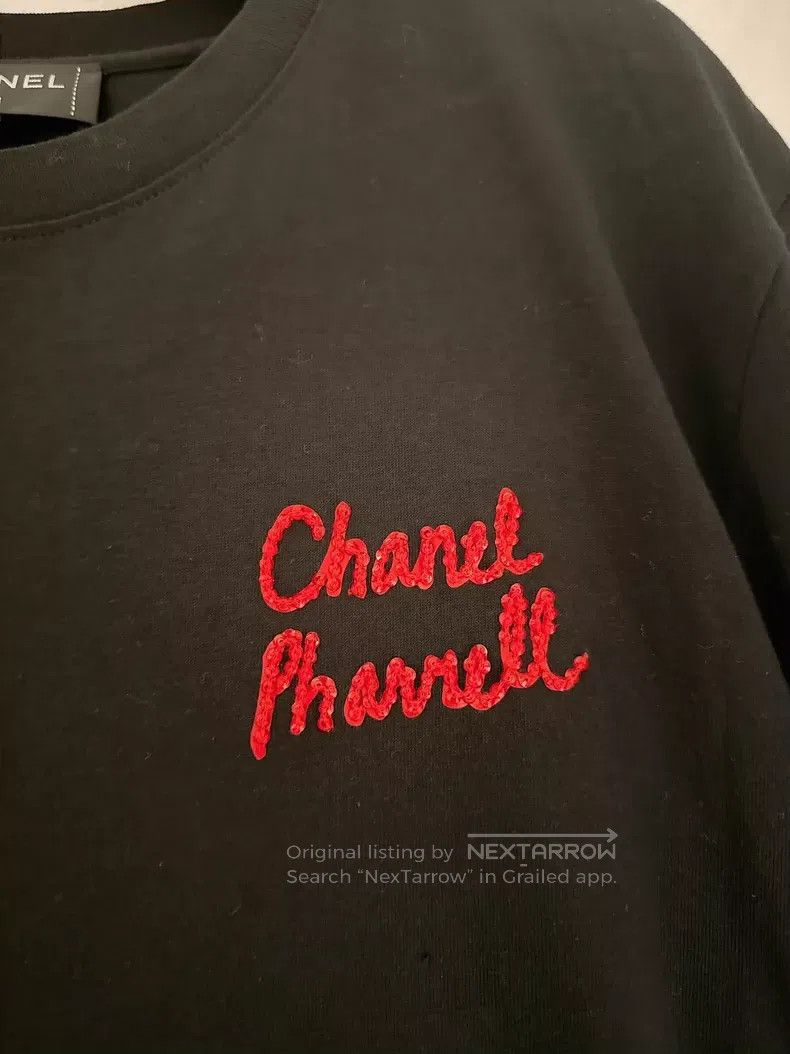 Chanel Chanel Black bead embroidery graffiti long-sleeved sweatsh Size M / US 6-8 / IT 42-44 - 3 Thumbnail
