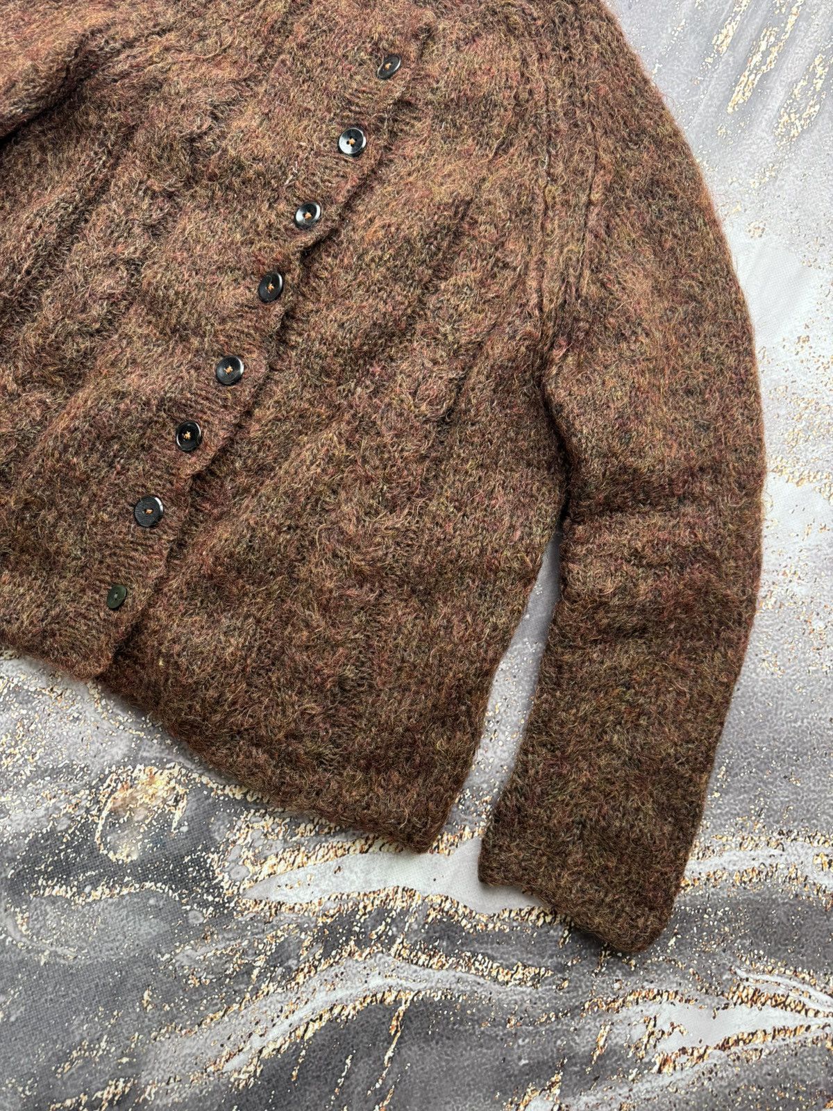 Vintage Vintage Mohair Cardigan Size L / US 10 / IT 46 - 3 Thumbnail