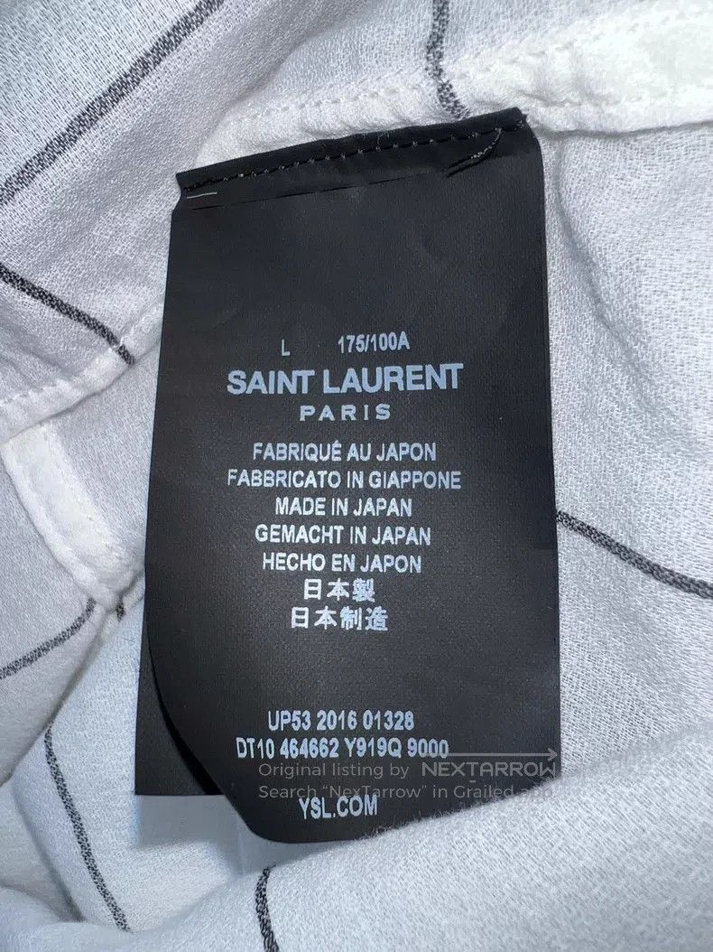 Saint Laurent Paris Saint Laurent Paris Black and white checkered shirt Size US L / EU 52-54 / 3 - 6 Thumbnail