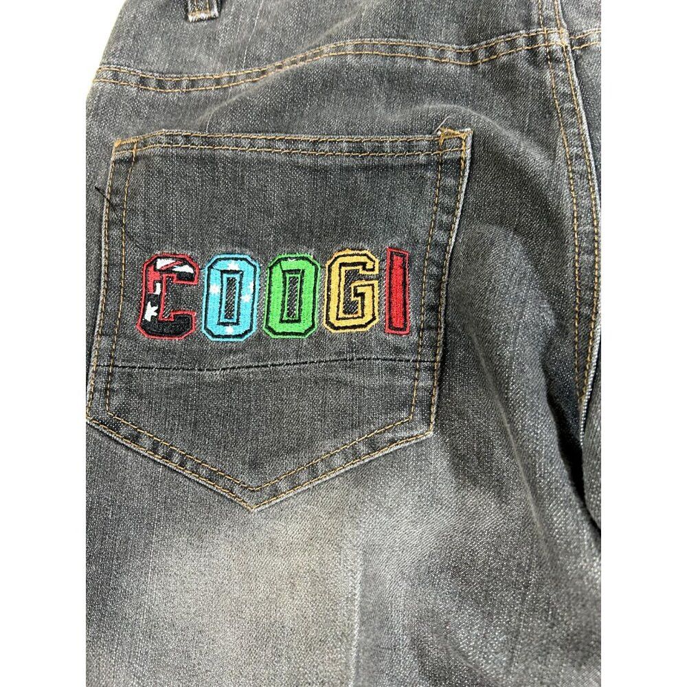Coogi Vintage Coogi Embroidered Spellout Dark Baggy Denim Pants S Size US 32 / EU 48 - 8 Thumbnail