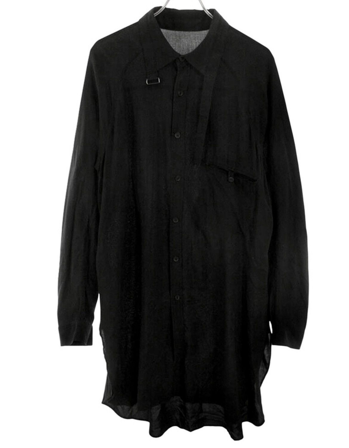 Yohji Yamamoto Pour Homme Shirt Strap Collar Design Size US L / EU 52-54 / 3 - 1 Thumbnail