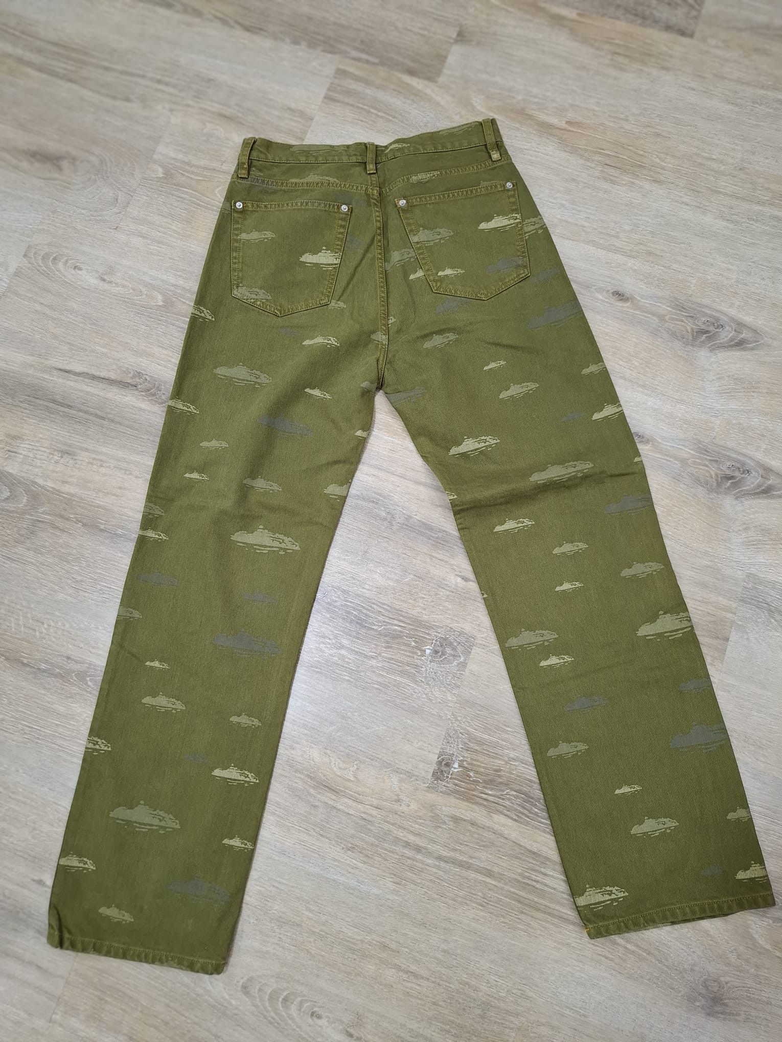 Corteiz Alcatraz Pattern Denim Jeans Khaki Size US 32 / EU 48 - 7 Thumbnail