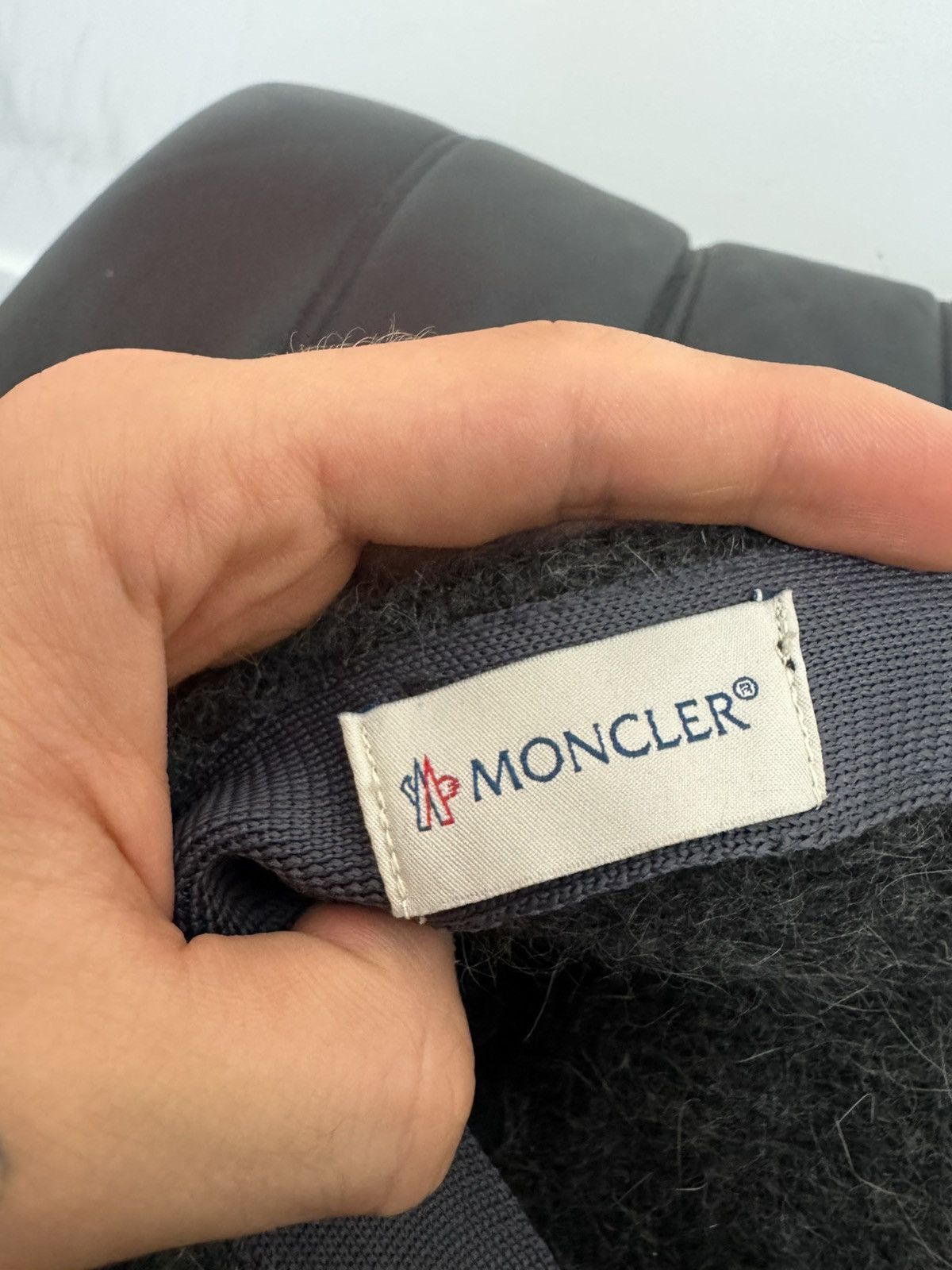 Moncler Moncler Logo Angora Wool Gray Fur Hat Cap Rare Designer Size ONE SIZE - 8 Thumbnail