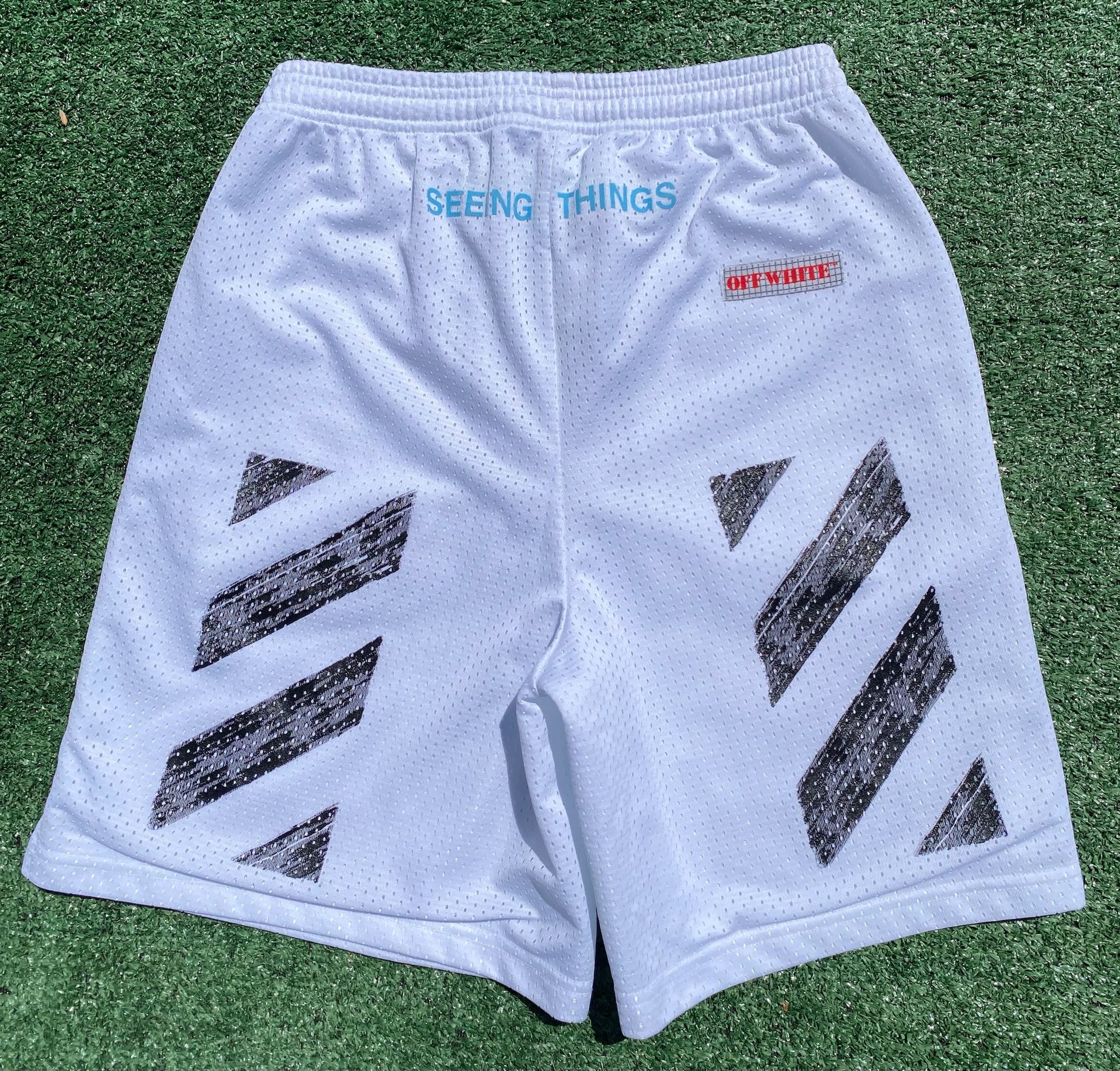 Off-White Off White x Virgil Abloh Seeing Things Mesh Shorts XS Size US 29 - 6 Thumbnail