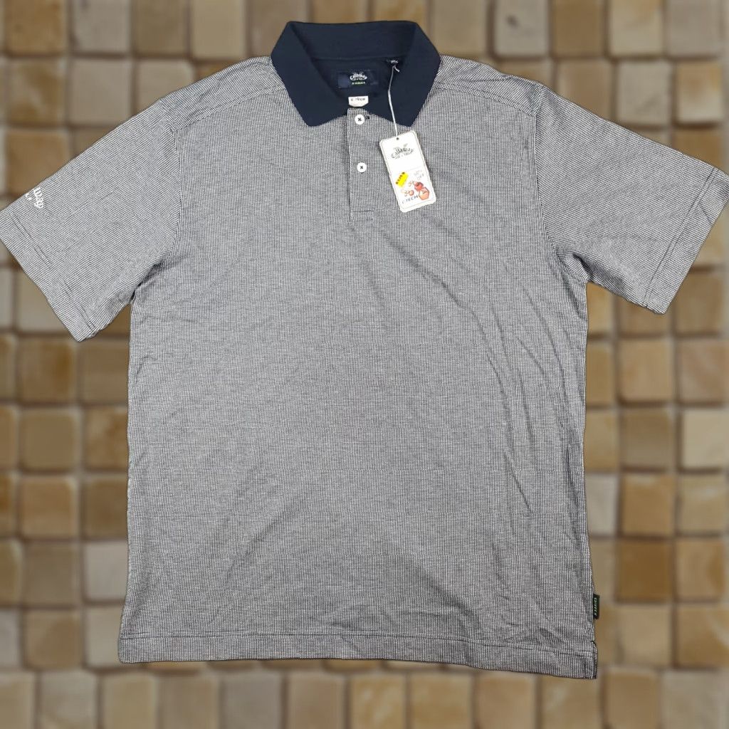 Callaway VINTAGE Callaway Polo Shirt XL Mens Micro Check Preppy Collared Short Sleeve Size 46R - 1 Thumbnail