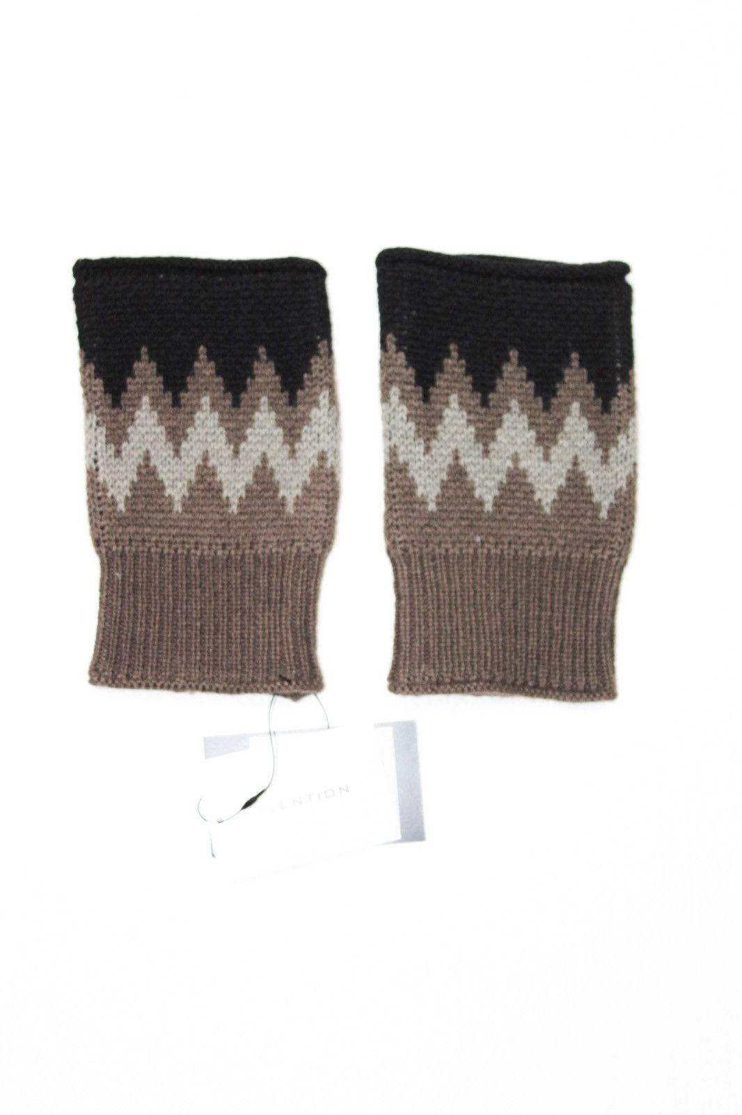 Number (N)ine Zig Zag Fingerless Gloves (BNWT) Size ONE SIZE - 2 Thumbnail