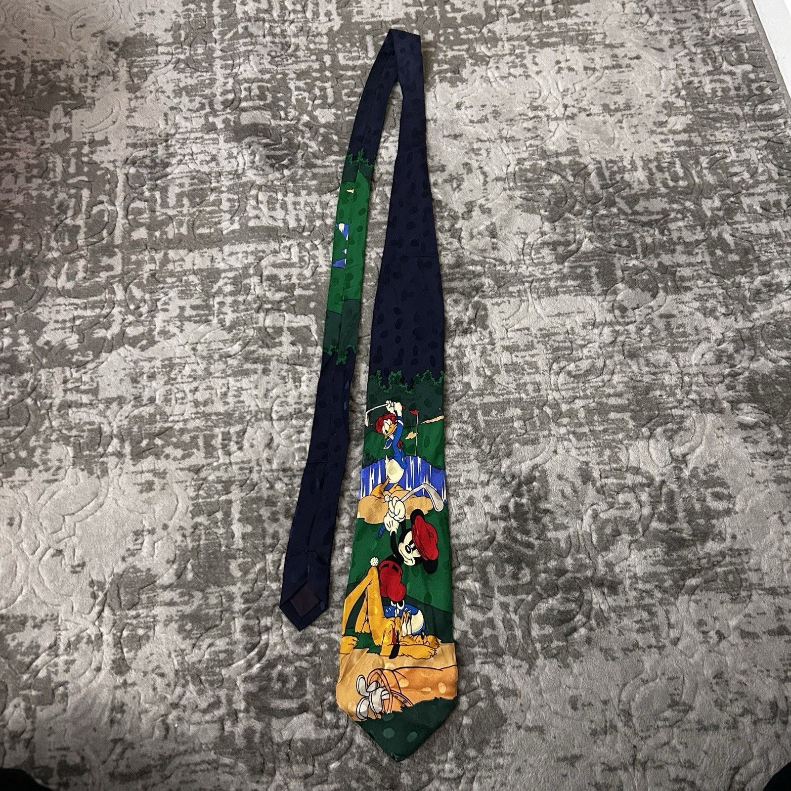 Disney Vintage Disney Mickey’s Inc 1928 Golf Sport Themed 100% Silk Size ONE SIZE - 1 Thumbnail