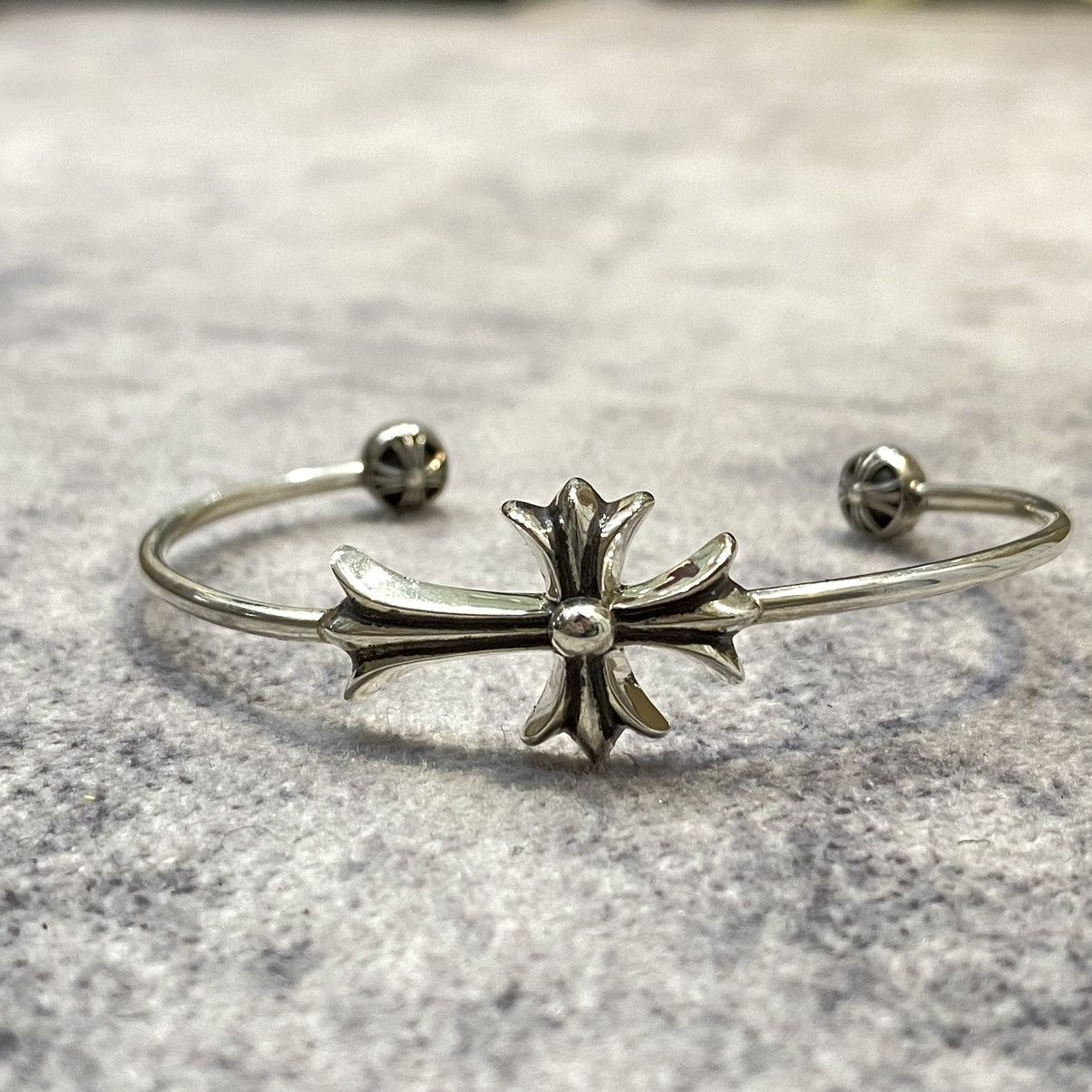 Chrome Hearts Chrome Hearts Cross Cuff silver Size ONE SIZE - 3 Thumbnail