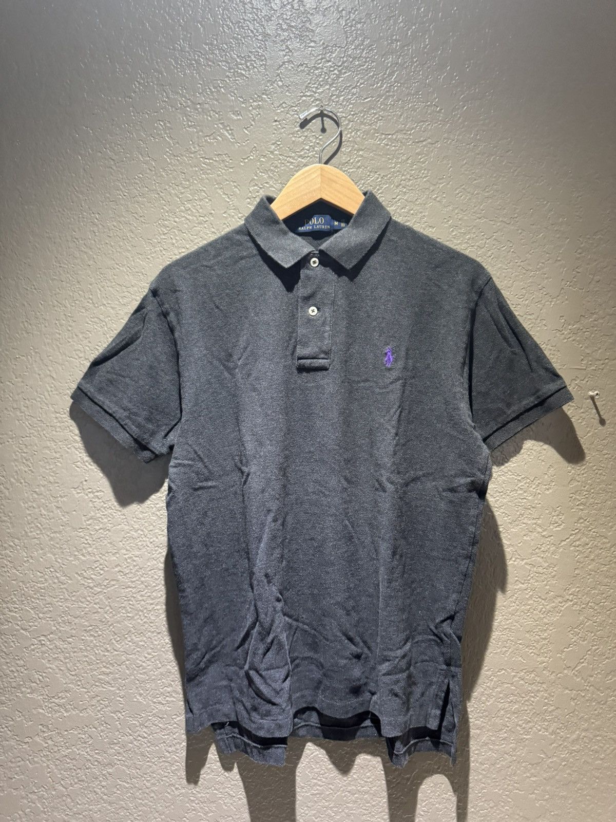 Polo Ralph Lauren Vintage Polo Ralph Lauren Dark Grey Purple Logo 2000s Y2k Size US M / EU 48-50 / 2 - 1 Thumbnail