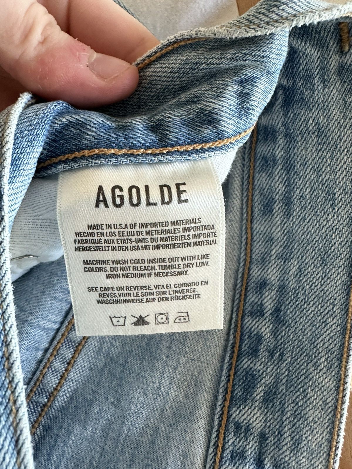 Agolde × Aritzia × Citizens Of Humanity Agolde Criss-Cross Jeans (25) Size 25" / US 0 / IT 36 - 5 Thumbnail
