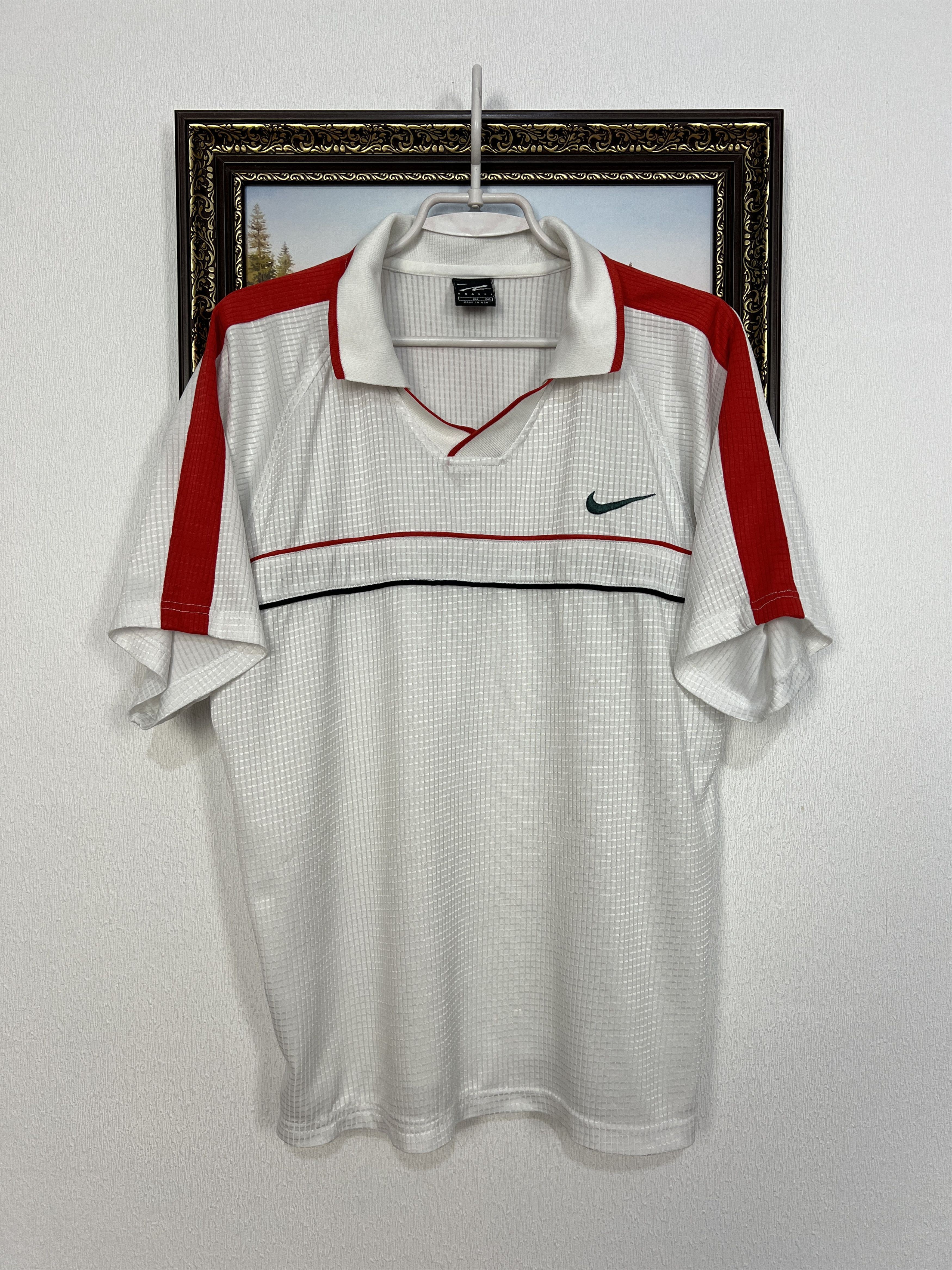 Nike Vintage 2000's Andre Agassi Tennis Polo Shirt Trikot Jersey Size US XL / EU 56 / 4 - 1 Thumbnail