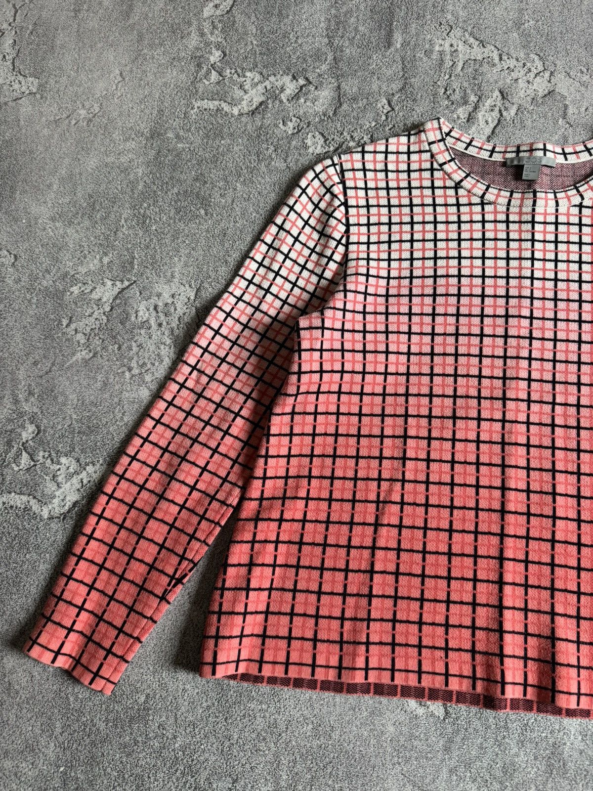 Cos × Designer COS S multicolour Chekered sweater jumper pullover knitwear Size S / US 4 / IT 40 - 11 Thumbnail