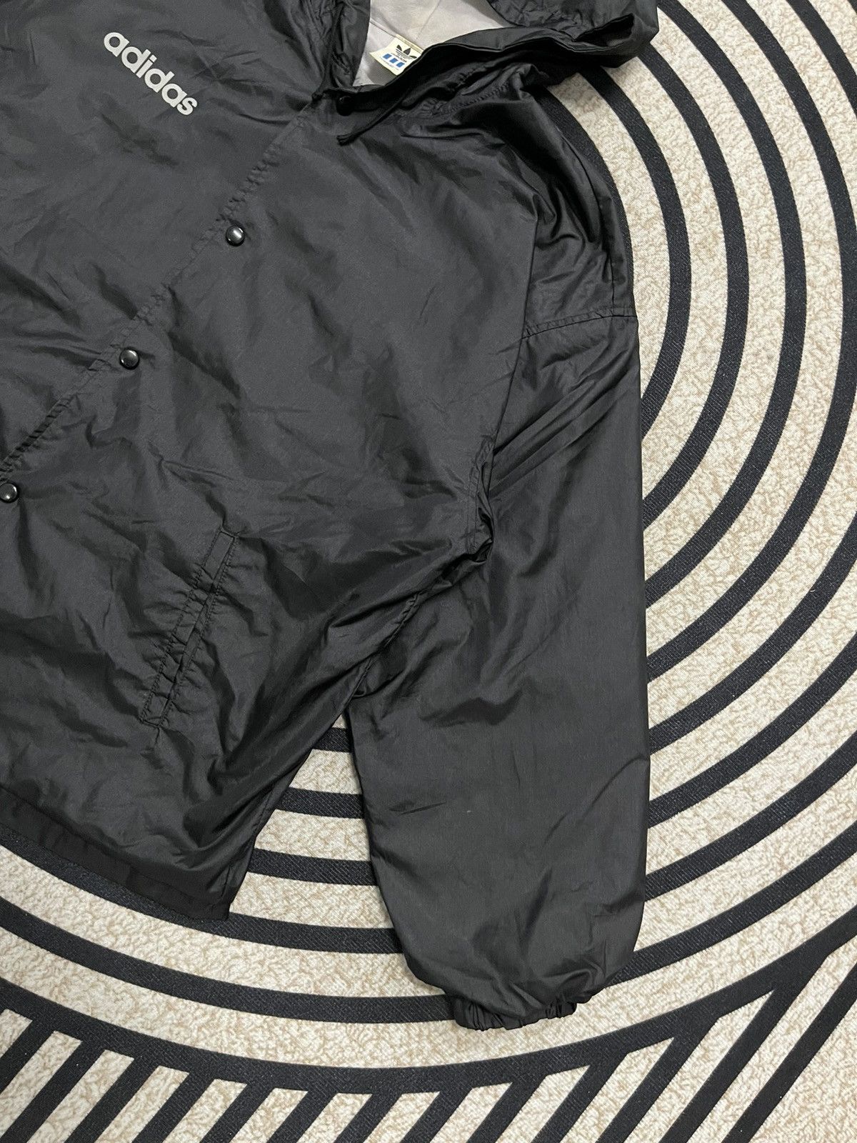 Adidas × Japanese Brand × Vintage 80s ADIDAS BIG LOGO HOODIE LIGHT JACKET RARE Size US M / EU 48-50 / 2 - 4 Thumbnail