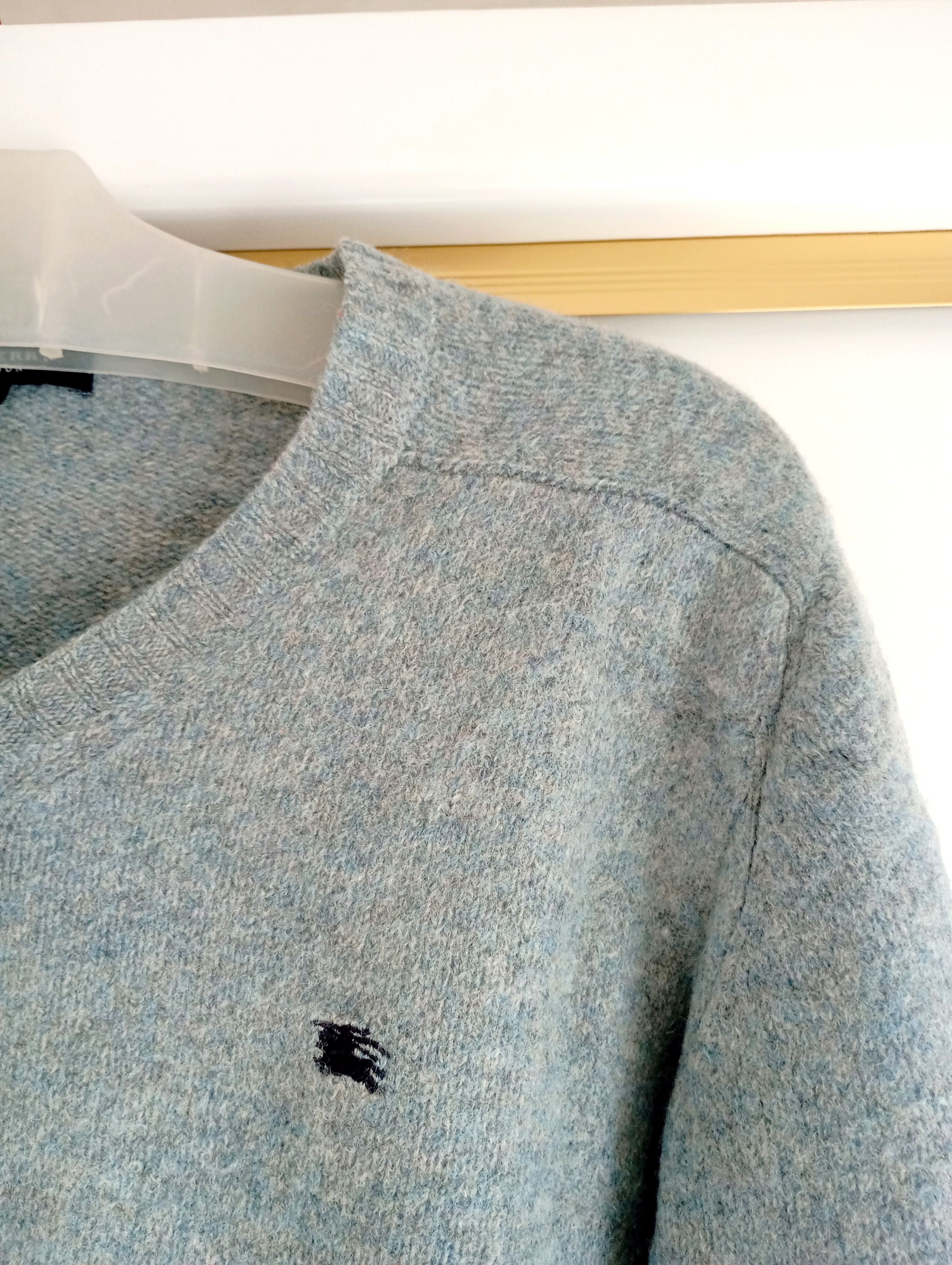 Burberry VINTAGE BURBERRY LONDON GRAY WOOL SWEATER Size US M / EU 48-50 / 2 - 3 Thumbnail
