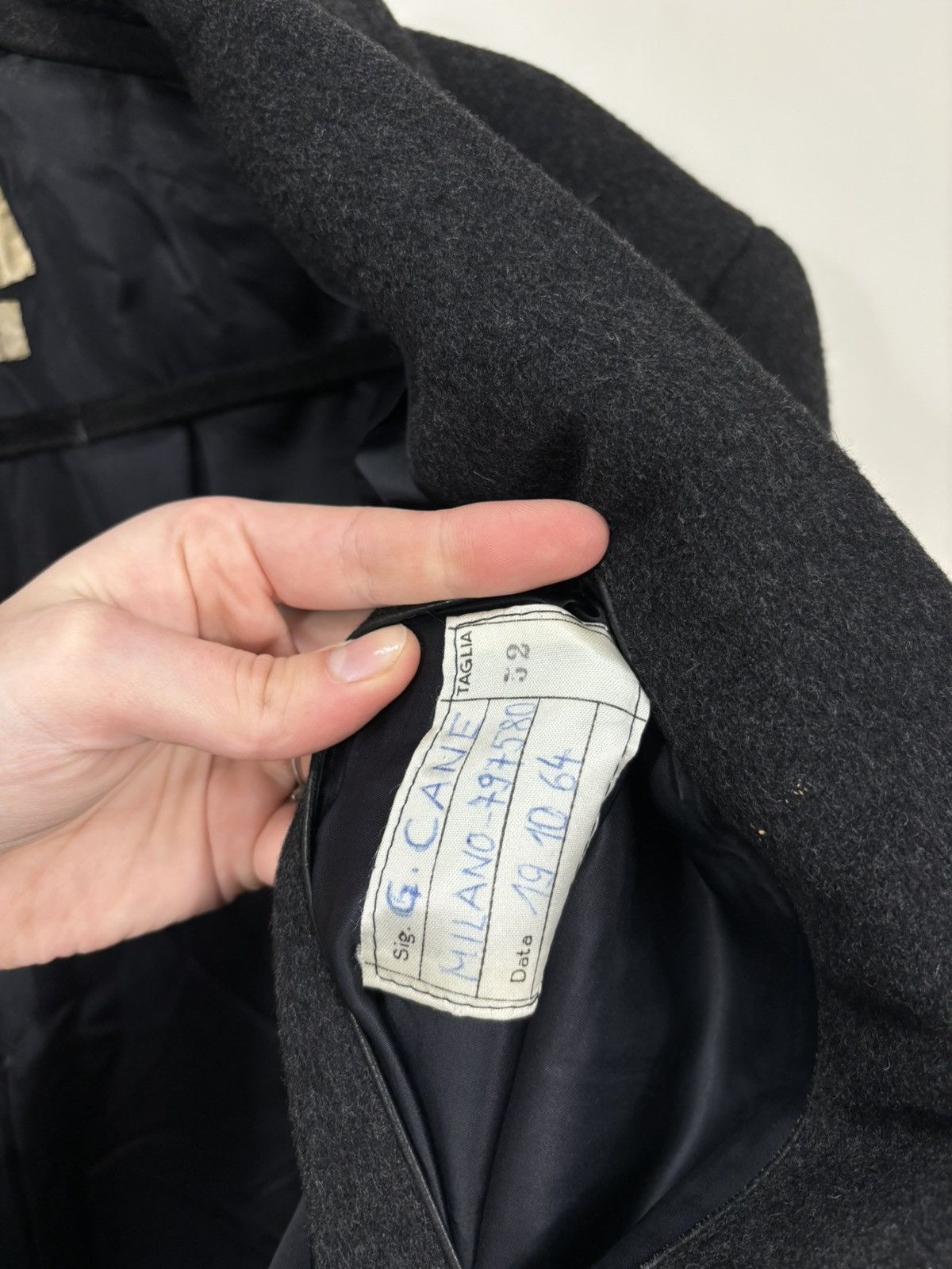 Vintage Vintage 1964 Italian “Wall Street” Tailored Wool Overcoat Size US L / EU 52-54 / 3 - 13 Thumbnail