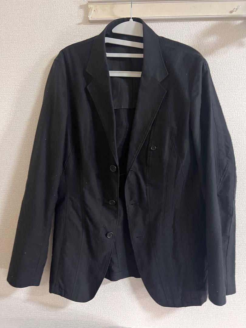 image of Yohji Yamamoto Pour Homme Tailored Jacket in Black, Men's (Size Large)