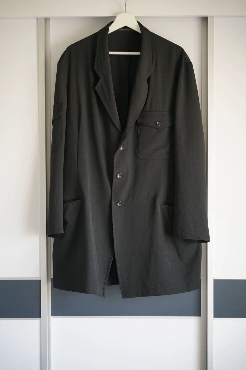 Yohji Yamamoto Yohji Yamamoto size 1 17ss multi-pocket zipper long suit 25 Size 38R - 1 Thumbnail