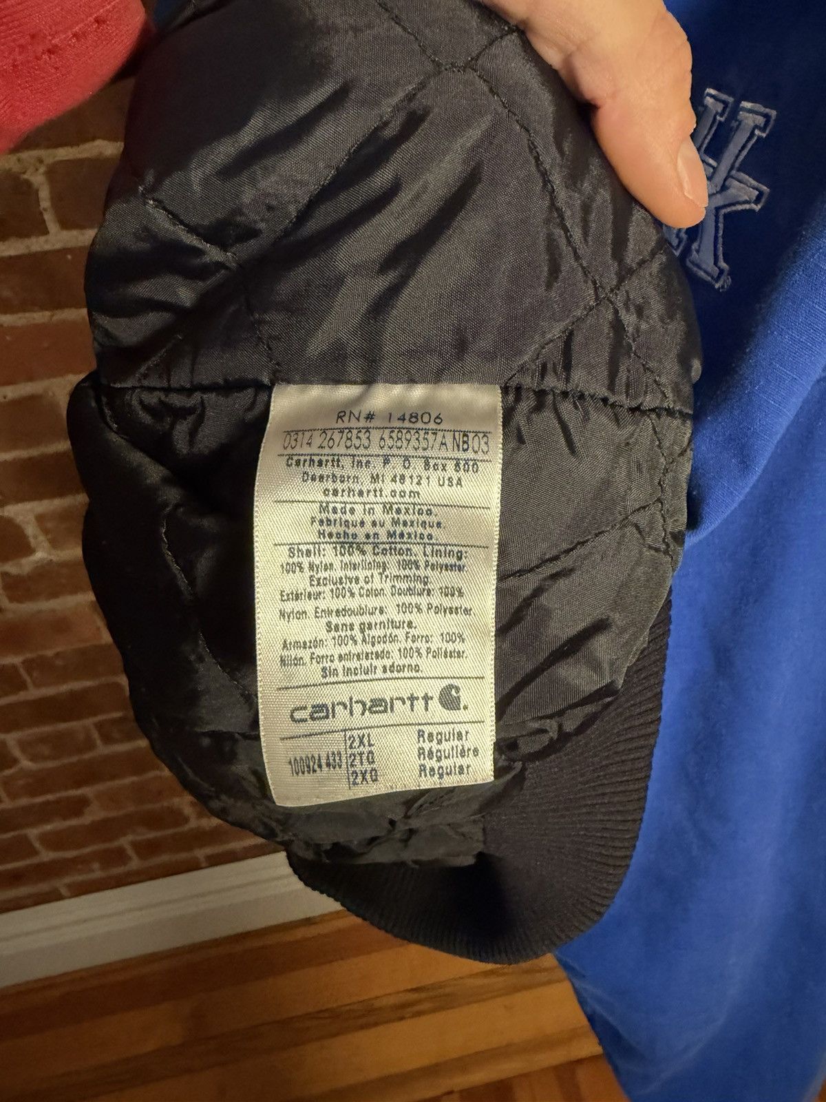Carhartt Kentucky Wildcats Blue Work Jacket Size US XXL / EU 58 / 5 - 6 Thumbnail