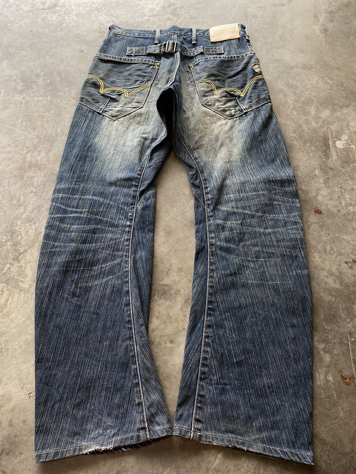Edwin × Hysteric Glamour × Tornado Mart Baggy Jeans Japanese Edwin XV-Function Distressed Size US 30 / EU 46 - 9 Thumbnail