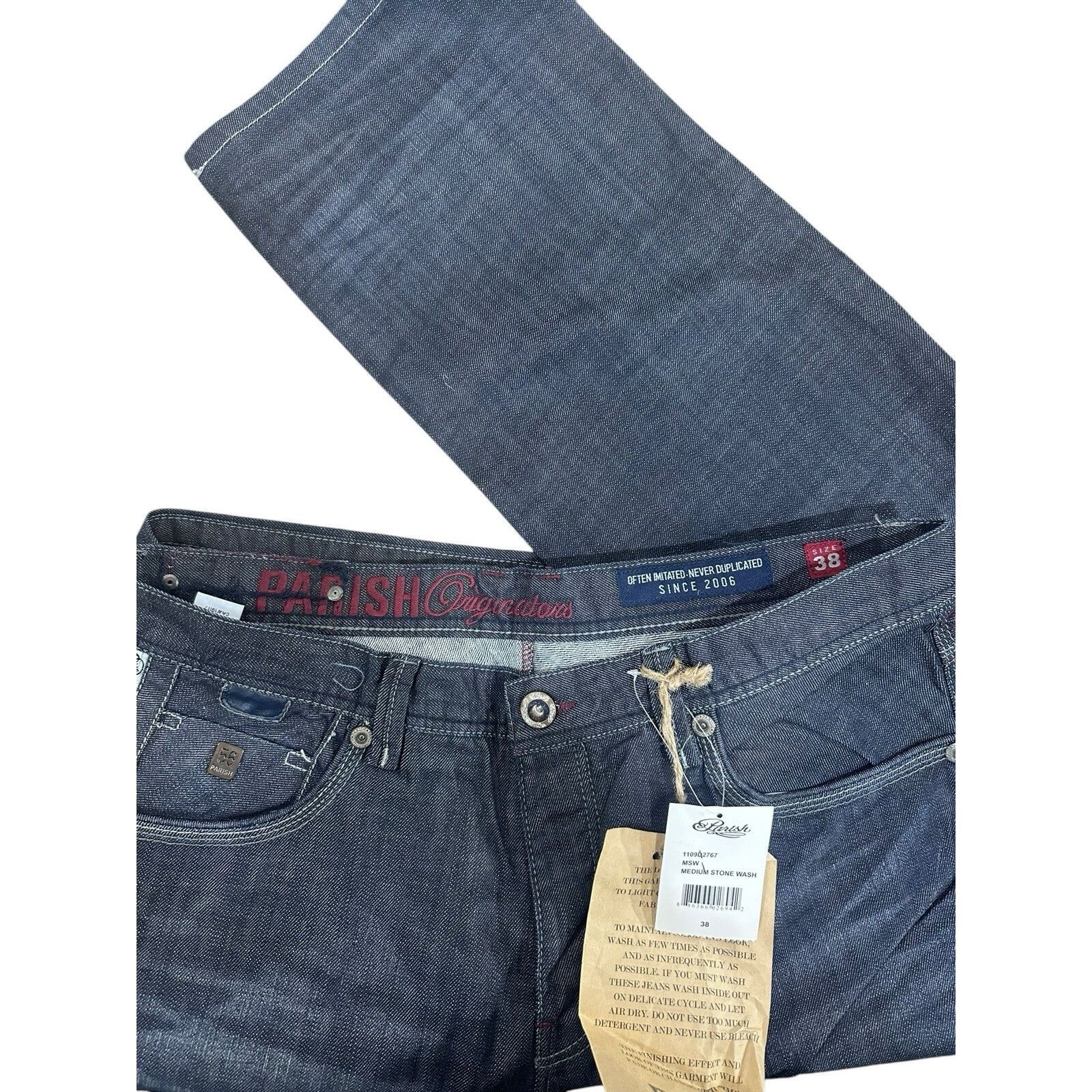 Other Parish Nation Jeans Men's 38x34 Hip Hop Denim Y2K 90’s 2000’ Size US 38 / EU 54 - 5 Thumbnail