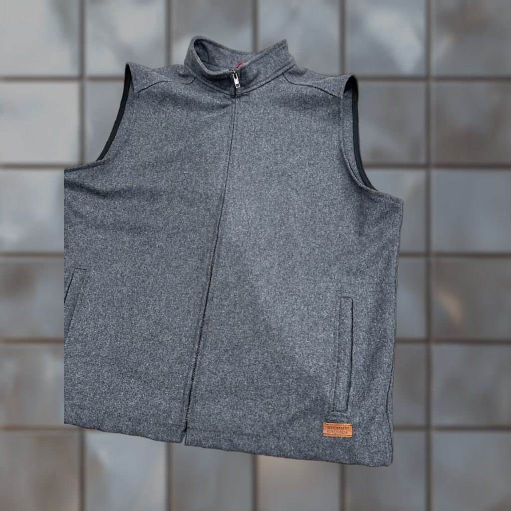 Vintage Stormy Kromer Vest Mens XL Wool Blend Full Zip Gray Outdoor Size US XL / EU 56 / 4 - 1 Thumbnail