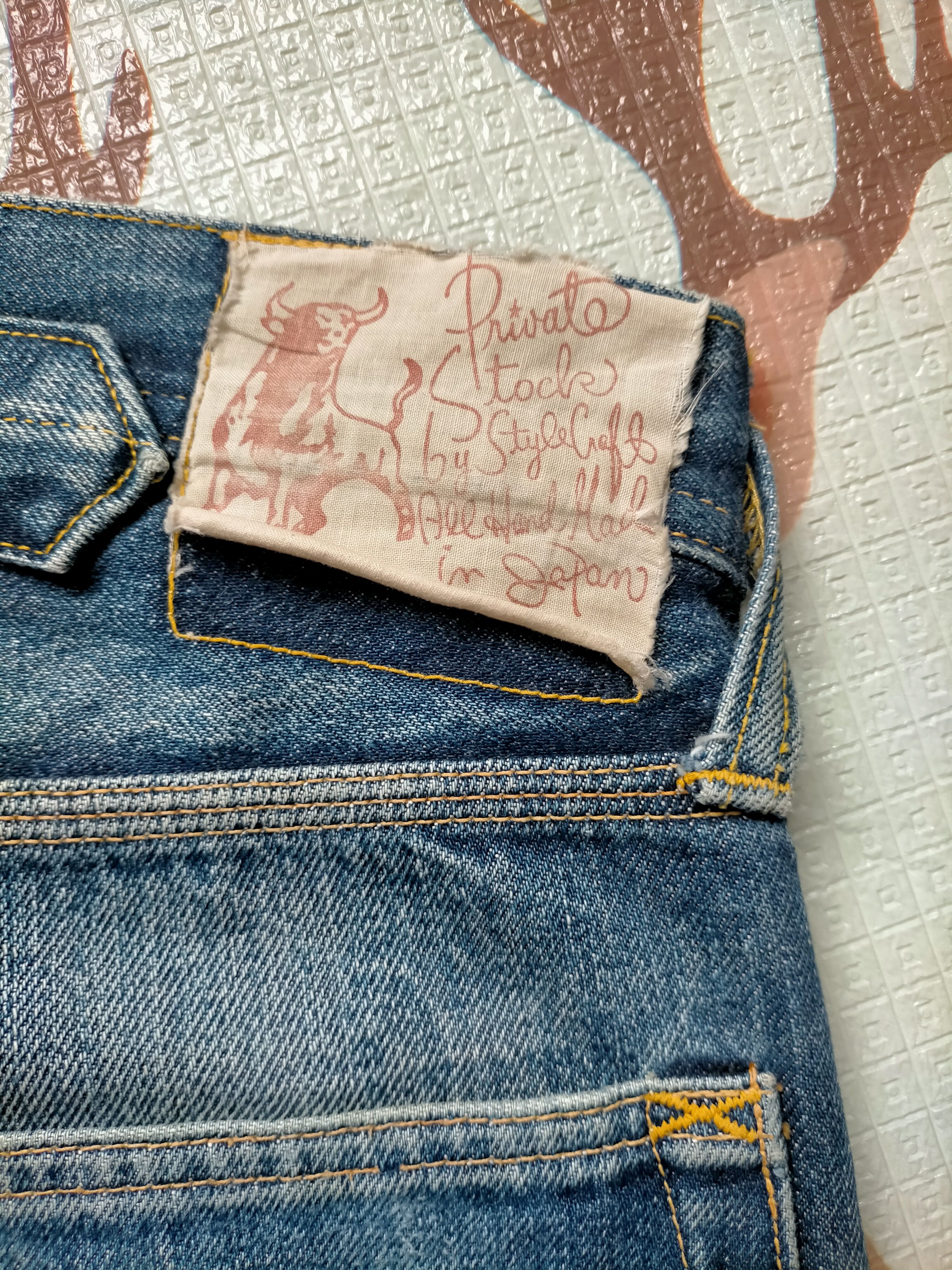 Evisu Vintage Evis Cowboy Japan Selvedge Buckleback Jeans Size US 31 - 24 Thumbnail