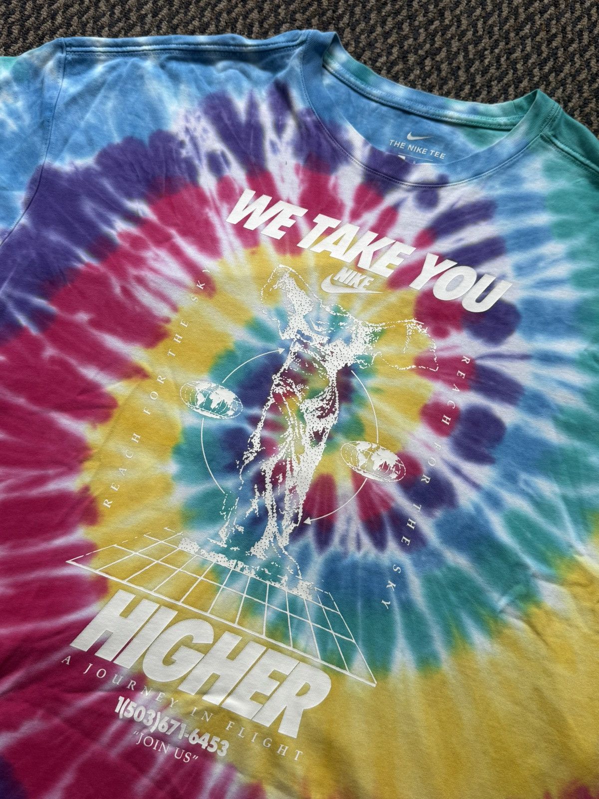 Nike Nike Tie Dye “We Take You Higher” Tee Size US L / EU 52-54 / 3 - 3 Thumbnail