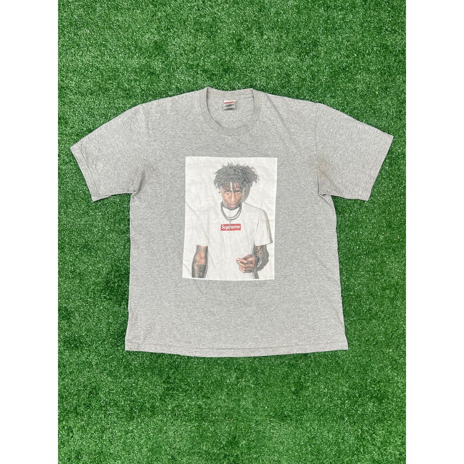 Supreme Supreme NBA Youngboy Tee Heather Grey | Grailed