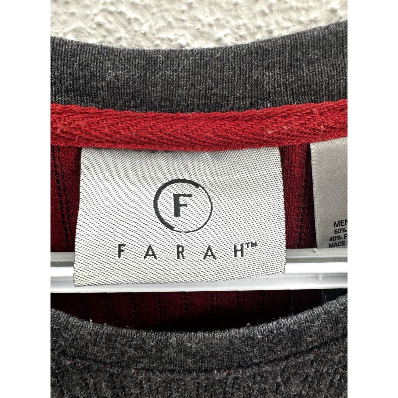 Farah Farah Sweater Mens Size L Gray Ribbed Long Sleeve Knit Pullover Casual Knitwear Fall Winter Free Shipping? Size US L / EU 52-54 / 3 - 4 Thumbnail