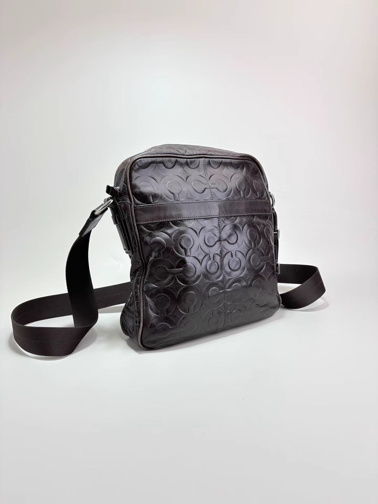 Coach COACH Brown Full Leather Messenger Bag Crossbody Bag Size ONE SIZE - 2 Thumbnail