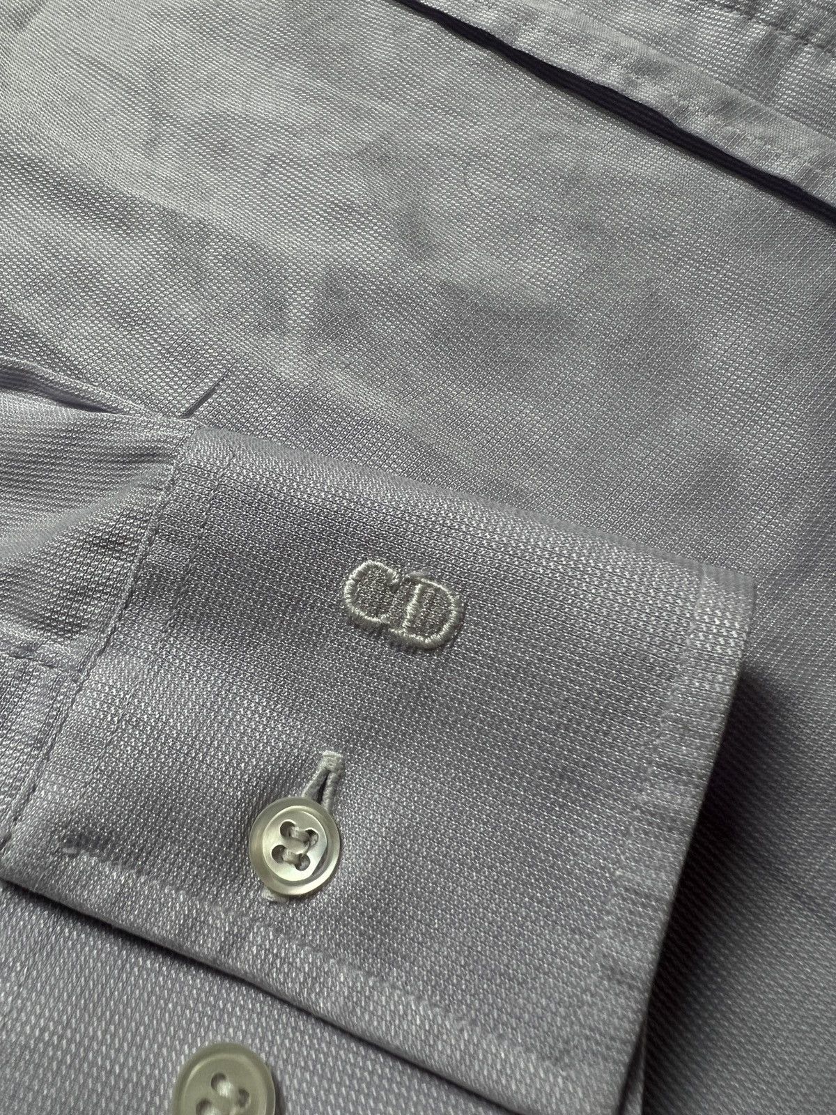 Dior Vintage 90s Christian Dior Italy Button Up Shirt Lux 15 1/2 Size US L / EU 52-54 / 3 - 2 Thumbnail