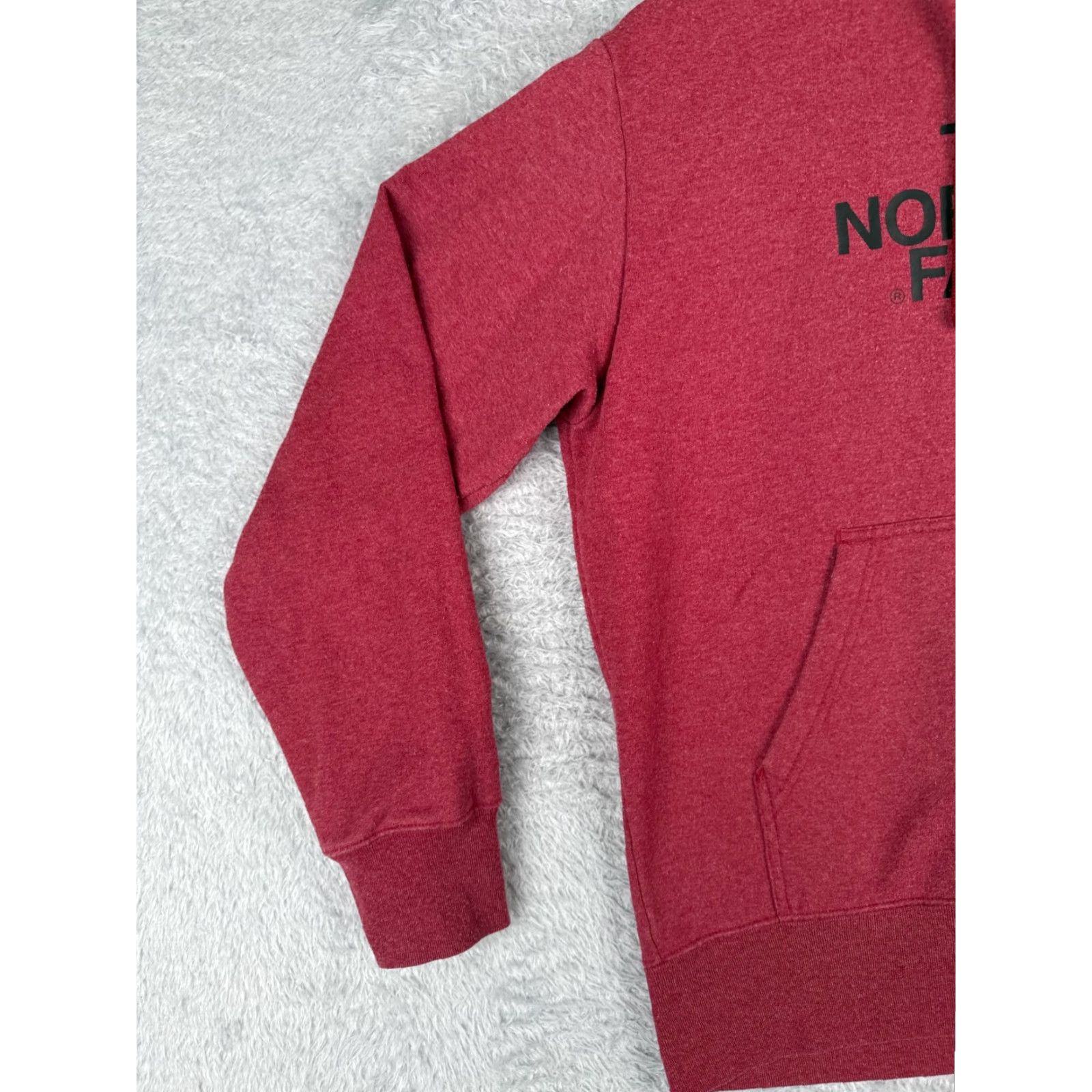 The North Face The North Face Mens Hoodie Pullover Zip Pocket Red Cotton Blend Jersey Size US M / EU 48-50 / 2 - 3 Thumbnail