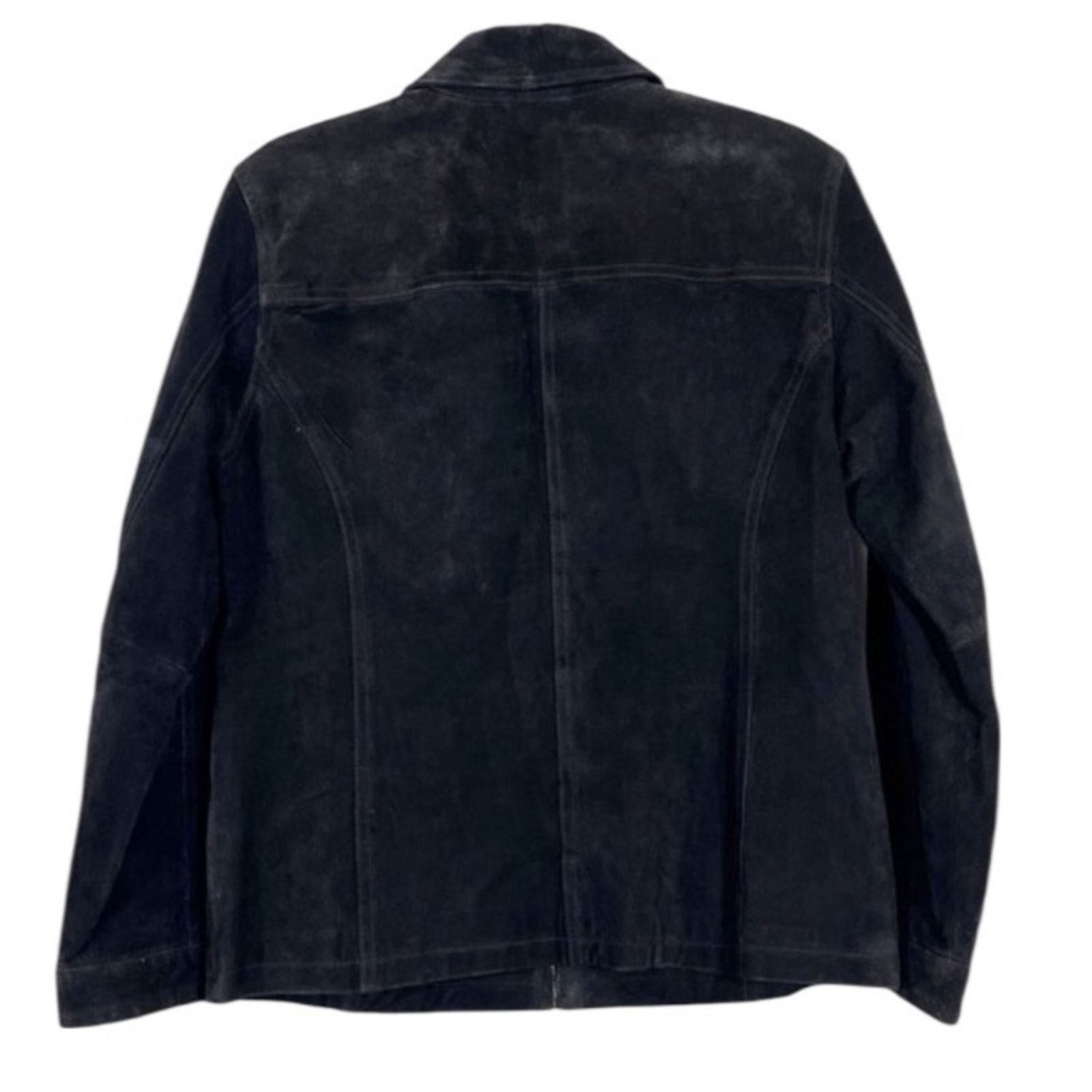Chicos Chico’s 90s Black Suede Jacket Size XXL / US 16-18 / IT 52-54 - 2 Thumbnail