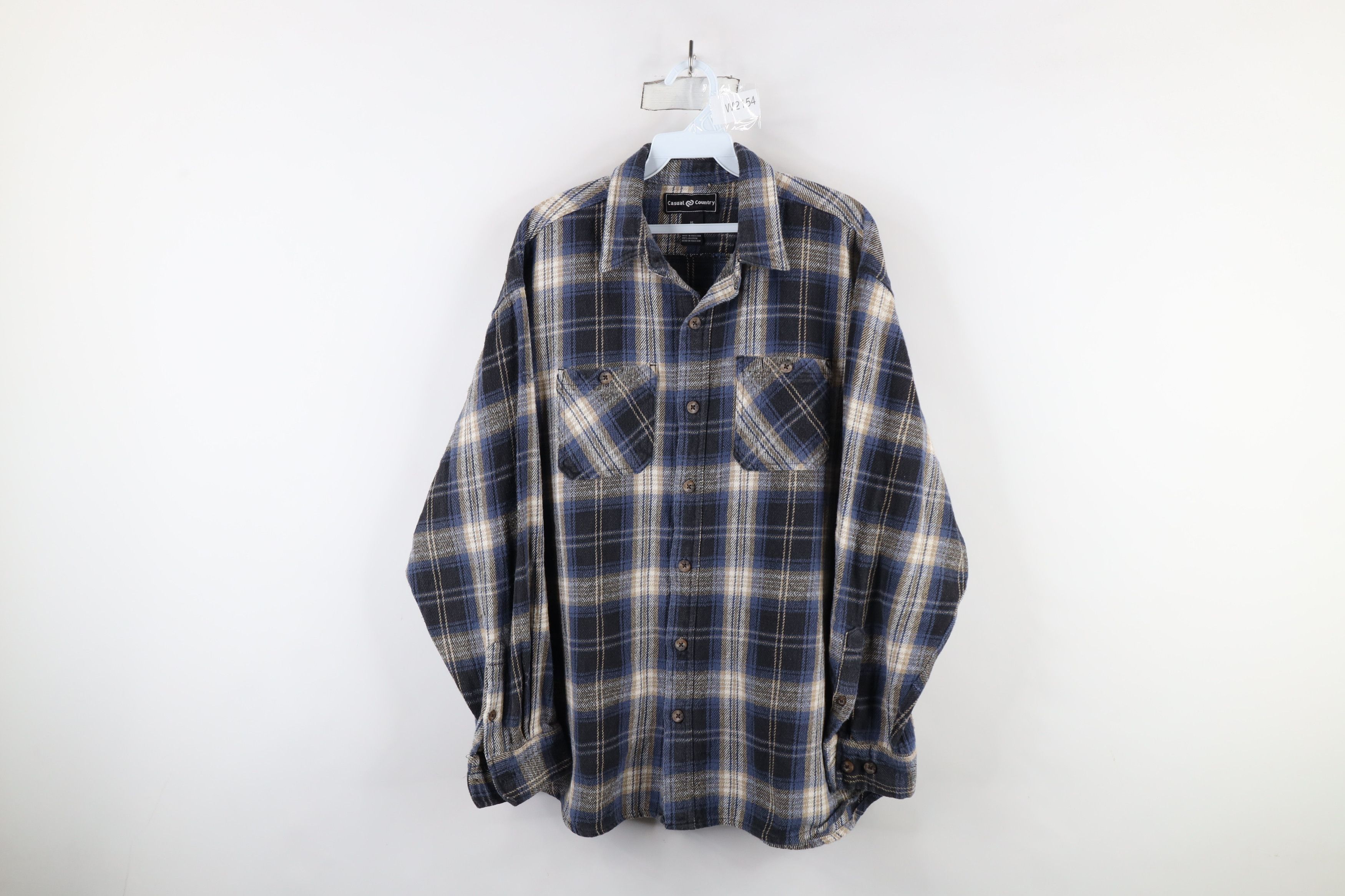 Vintage Vintage 90s Streetwear Heavyweight Button Shirt Cotton Size US XL / EU 56 / 4 - 1 Thumbnail