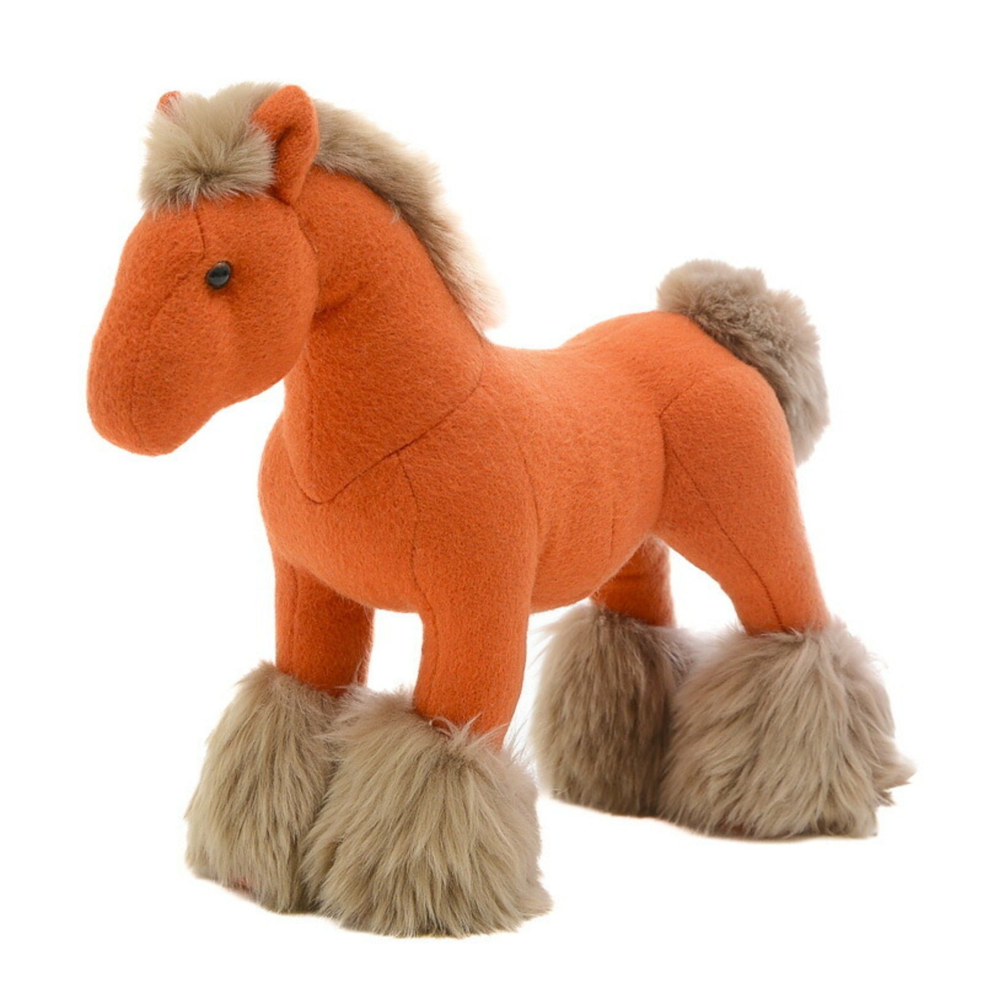 image of Hermes Hermie Ppm Horse Plush Cashmere Polyester Orange, Women's