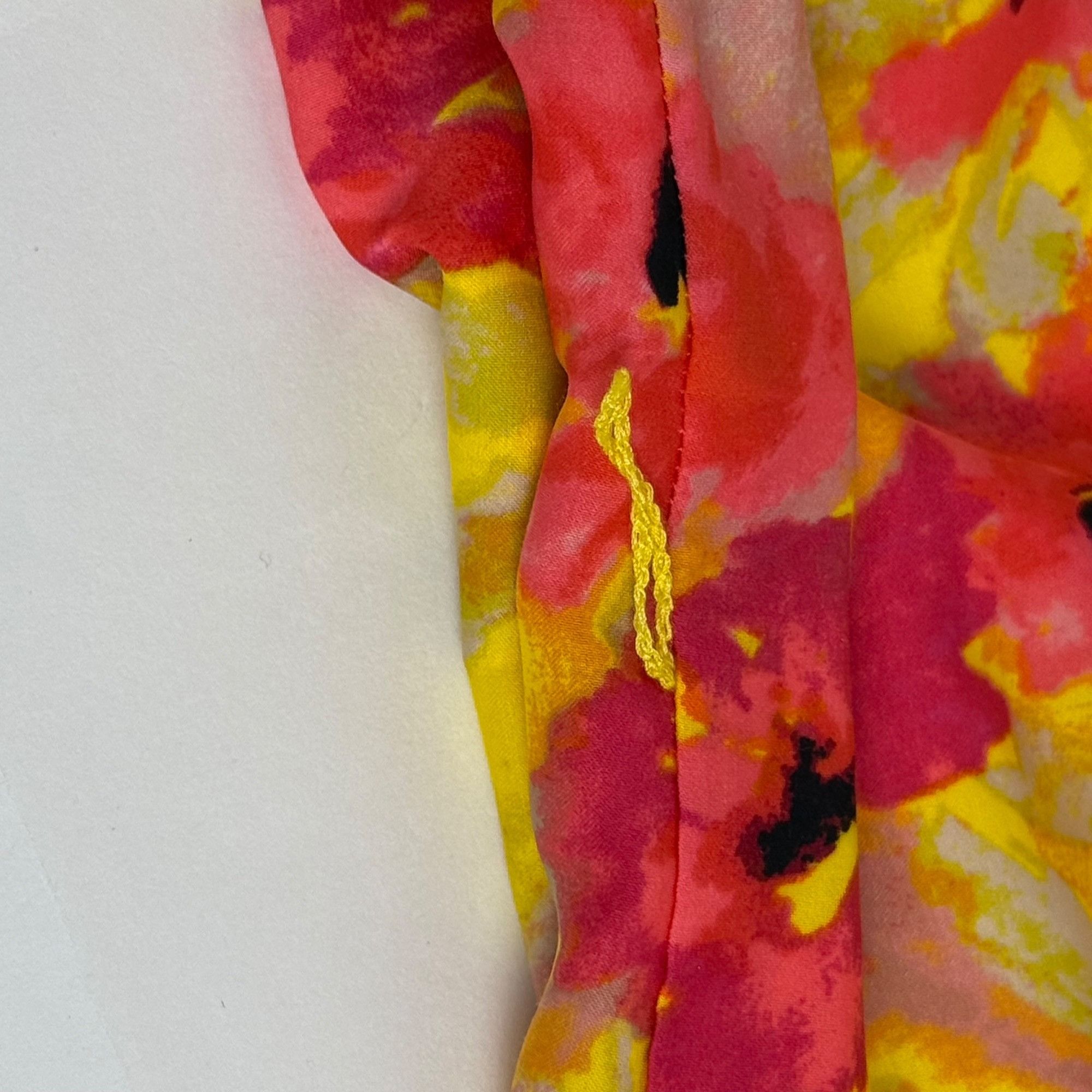 Loft LOFT Women's Pink & Yellow Floral Print Sleeveless Shift Dre Size M / US 6-8 / IT 42-44 - 7 Thumbnail