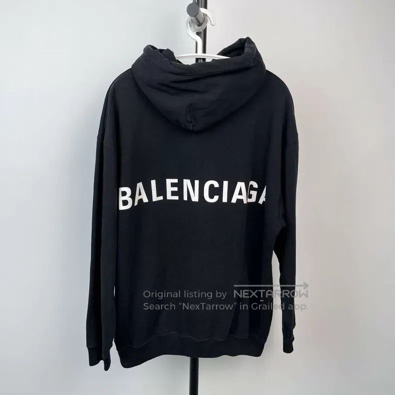 Balenciaga Balenciaga Black Hoodie Size US M / EU 48-50 / 2 - 1 Thumbnail