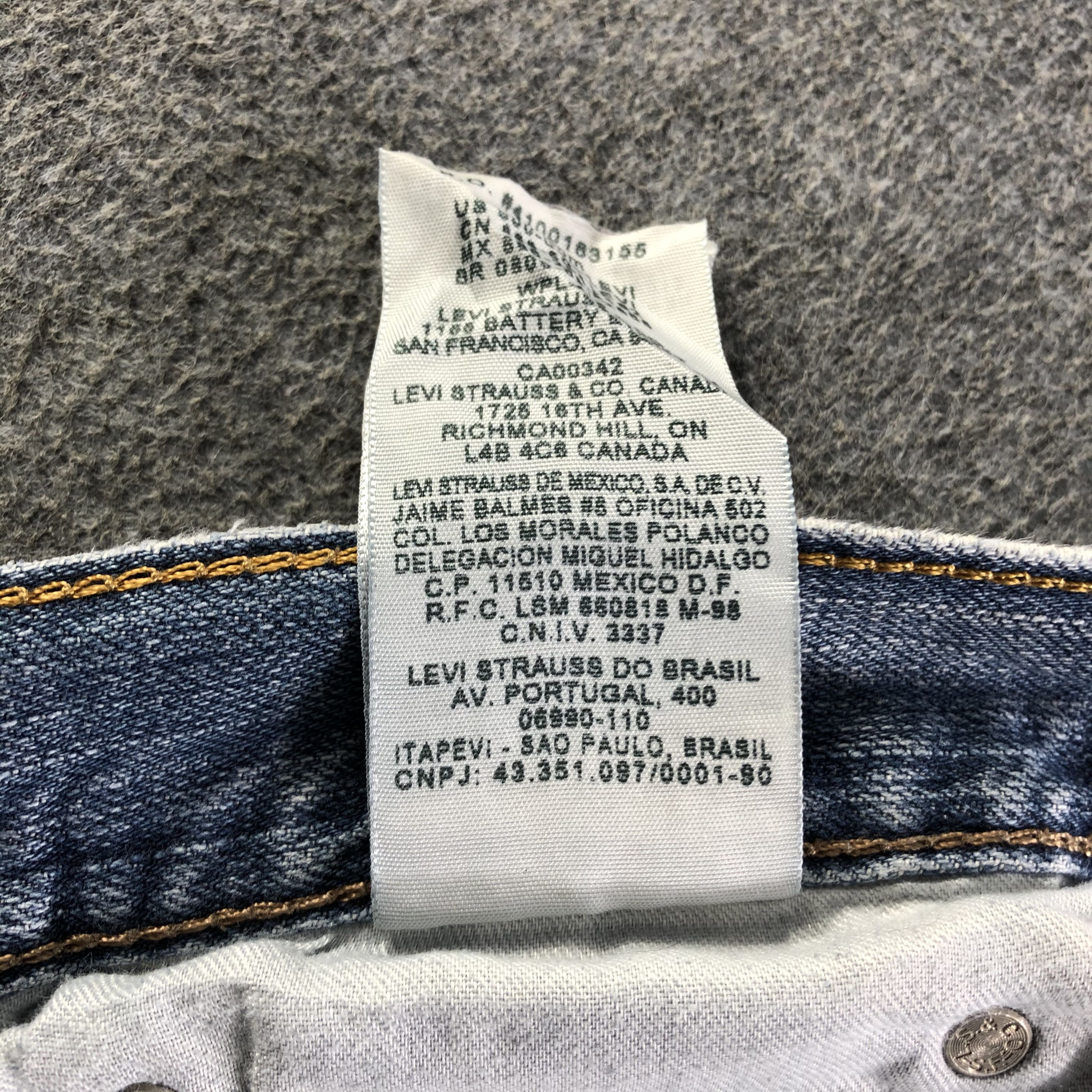 Levi's Vintage Blue Wash Levis 569 Jeans-J4174 Size US 37 - 12 Thumbnail