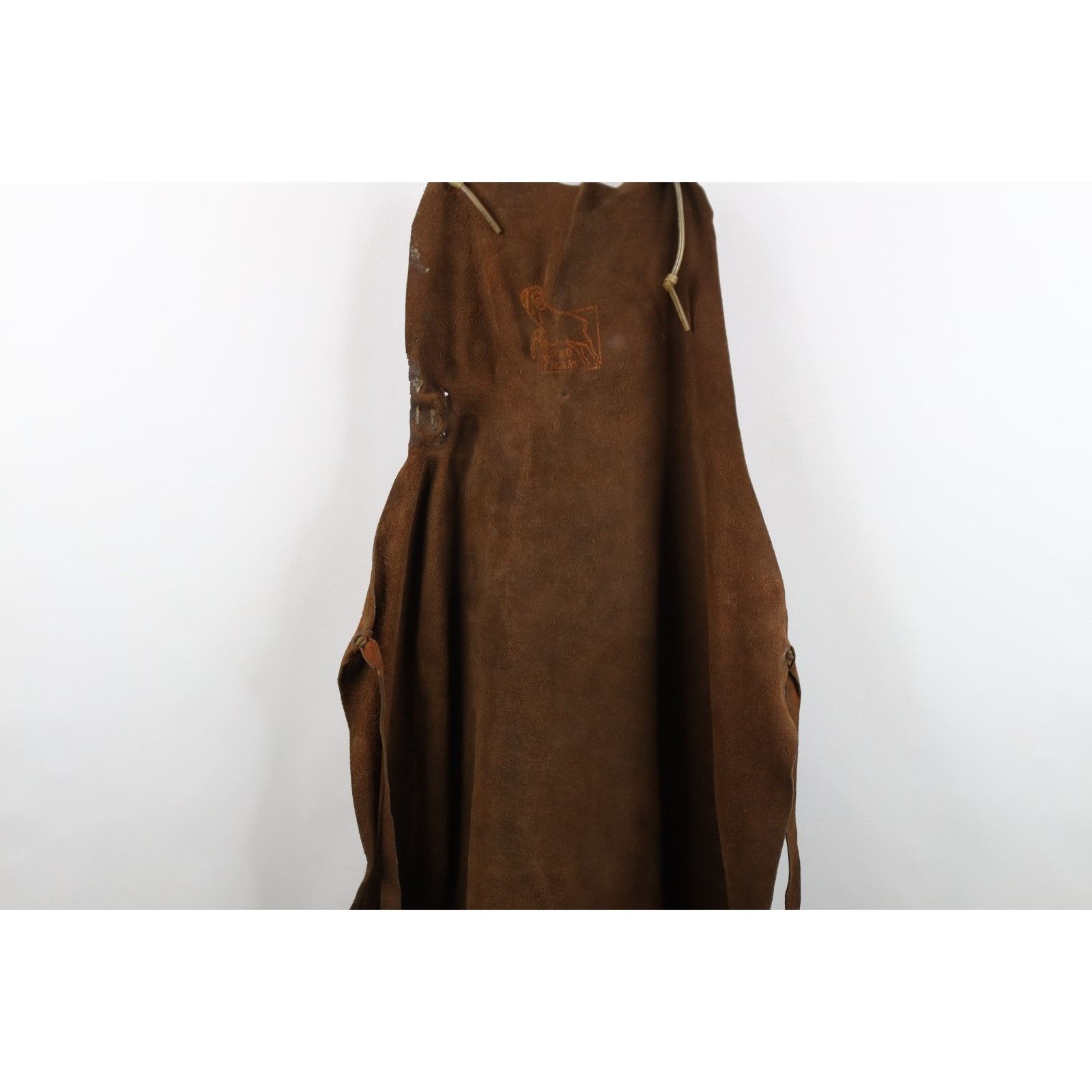 Vintage Vintage 70s Streetwear Distressed Suede Welders Apron Size US L / EU 52-54 / 3 - 3 Thumbnail